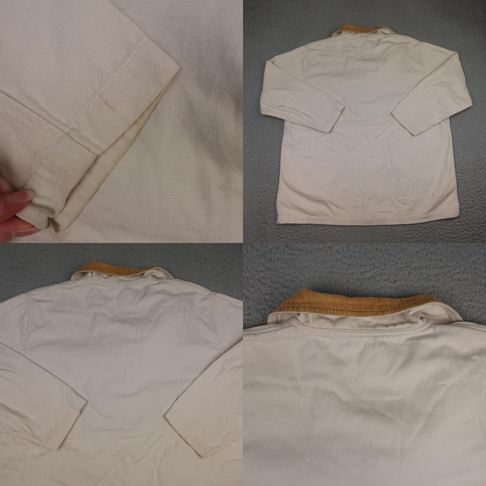 Vintage VINTAGE St Johns Bay Jacket Mens XL Beige Canvas Corduroy Collar Plaid Lined Size US XL / EU 56 / 4 - 8 Thumbnail