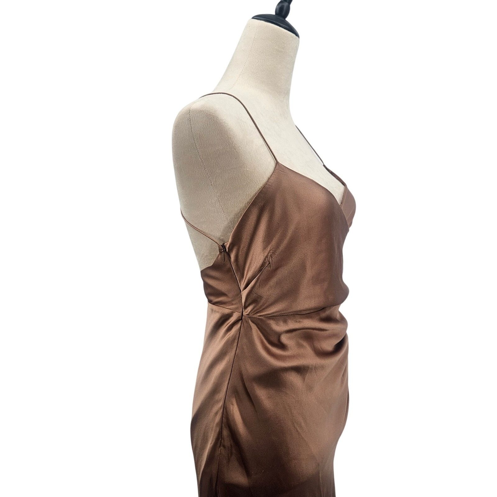 Other The Sei Strappy Gathered Silk Gown Champagne Satin Size 4 Size S / US 4 / IT 40 - 12 Thumbnail
