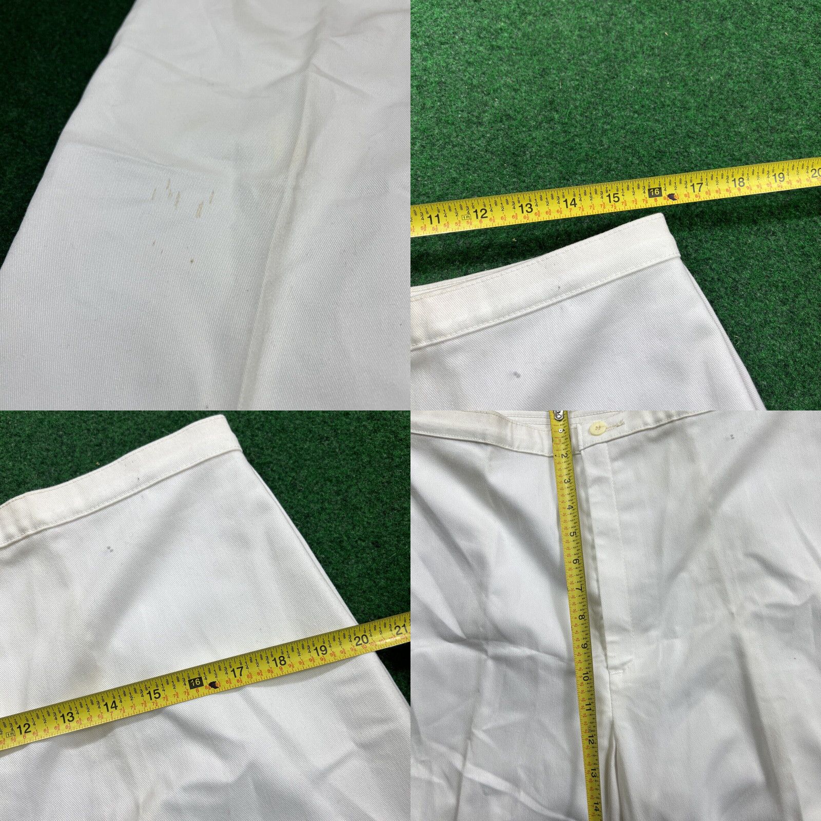 Vintage Vintage 70s Levis Sportswear Pants Womens (32x28) Off White Pleated USA Stained Size 24" / US 00 / IT 34 - 8 Thumbnail