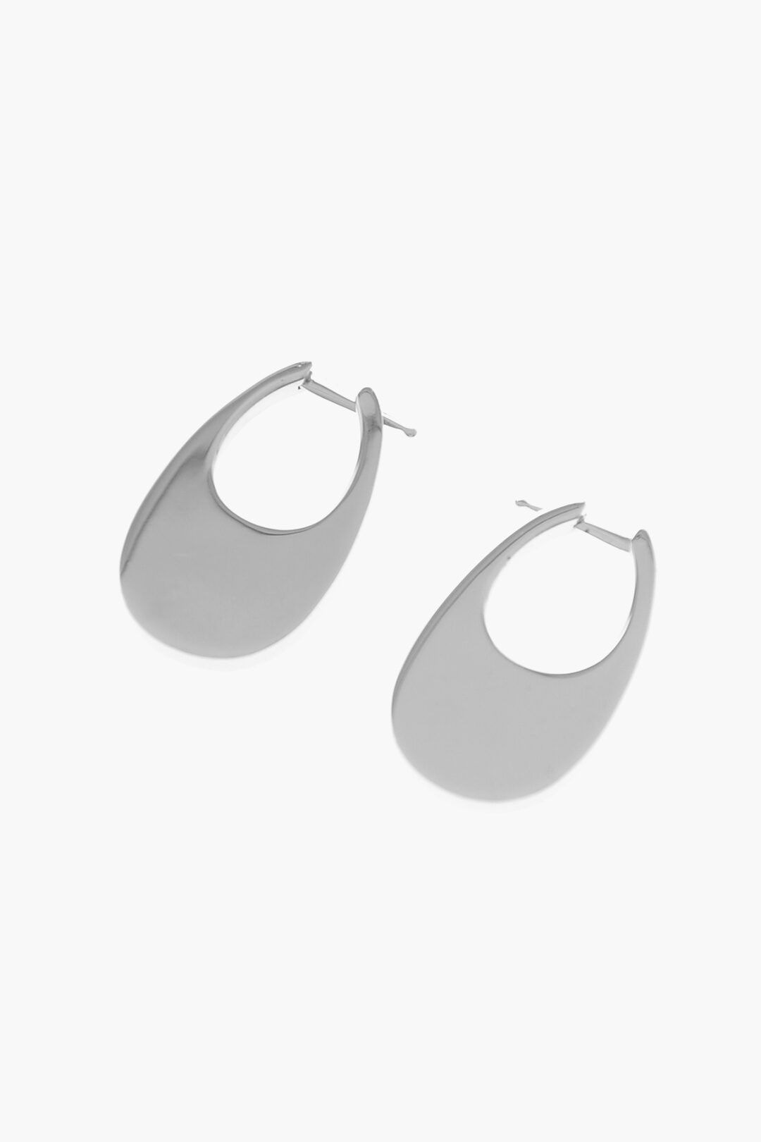 Coperni Silver Hoop Earrings Size ONE SIZE - 1 Thumbnail