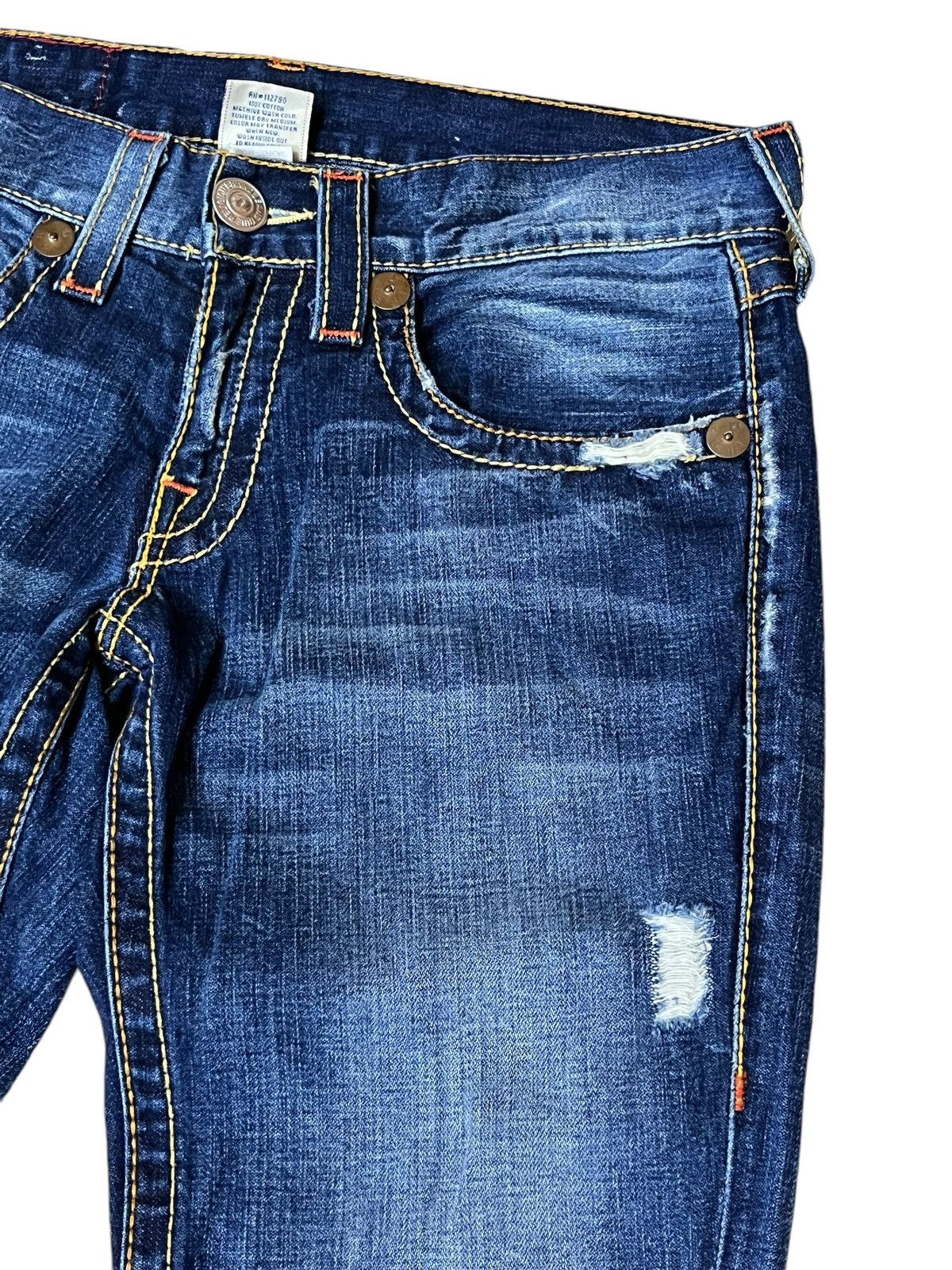 True Religion 🔥FLARE🔥TRUE RELIGION JOEY BIG T FLARED JEANS Size US 34 / EU 50 - 4 Thumbnail