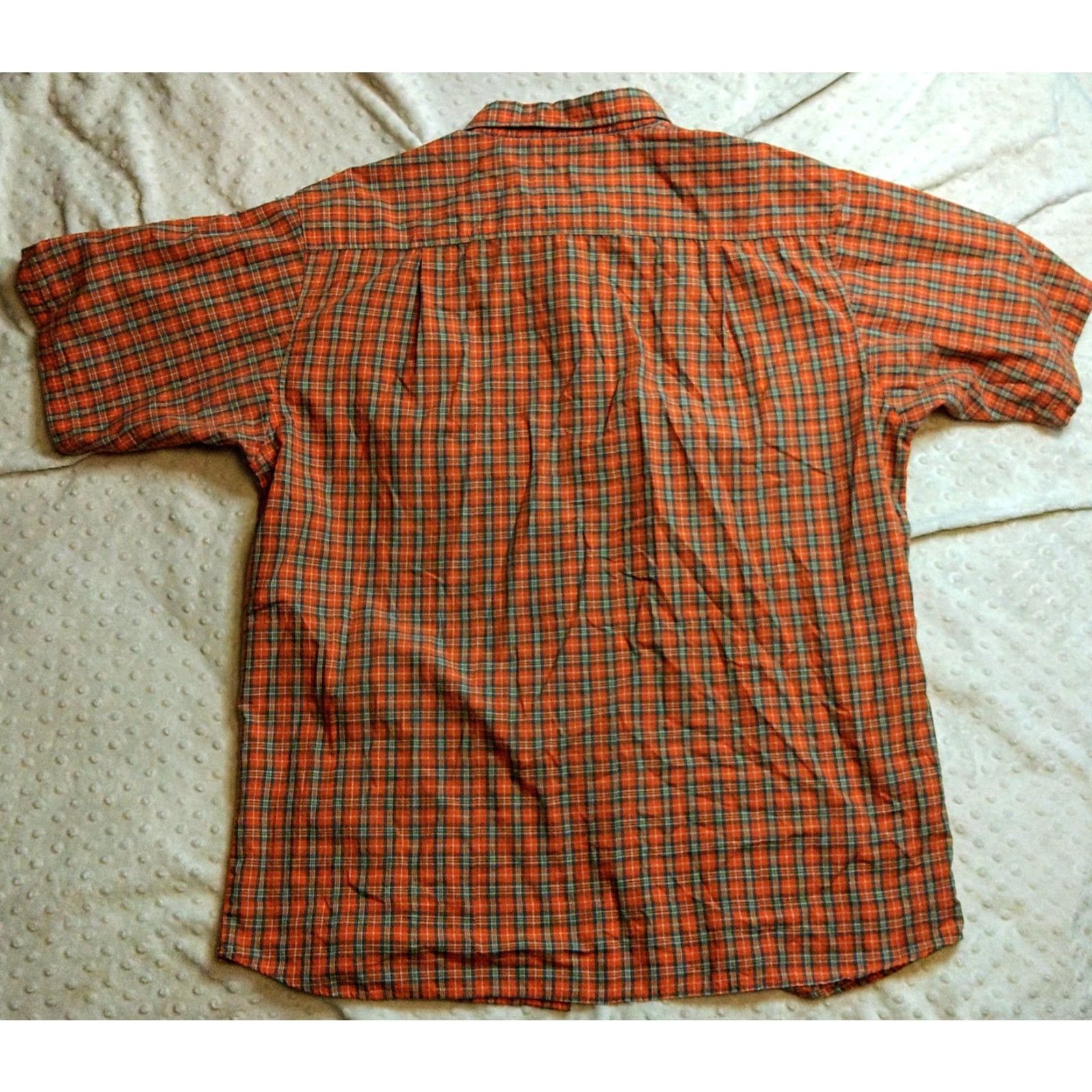 Vintage VINTAGE Street Culture Shirt XL Short Sleeve Orange Plaid Button Up 90s Mens Size US XL / EU 56 / 4 - 6 Thumbnail