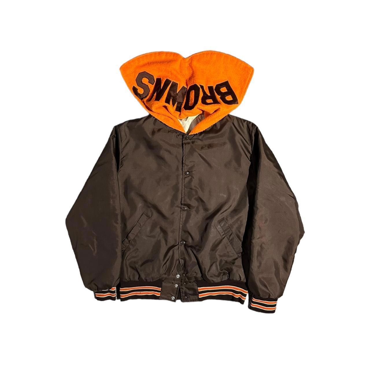 Designer 80s Cleveland Browns Jacket (MADE IN USA) Size US M / EU 48-50 / 2 - 1 Thumbnail