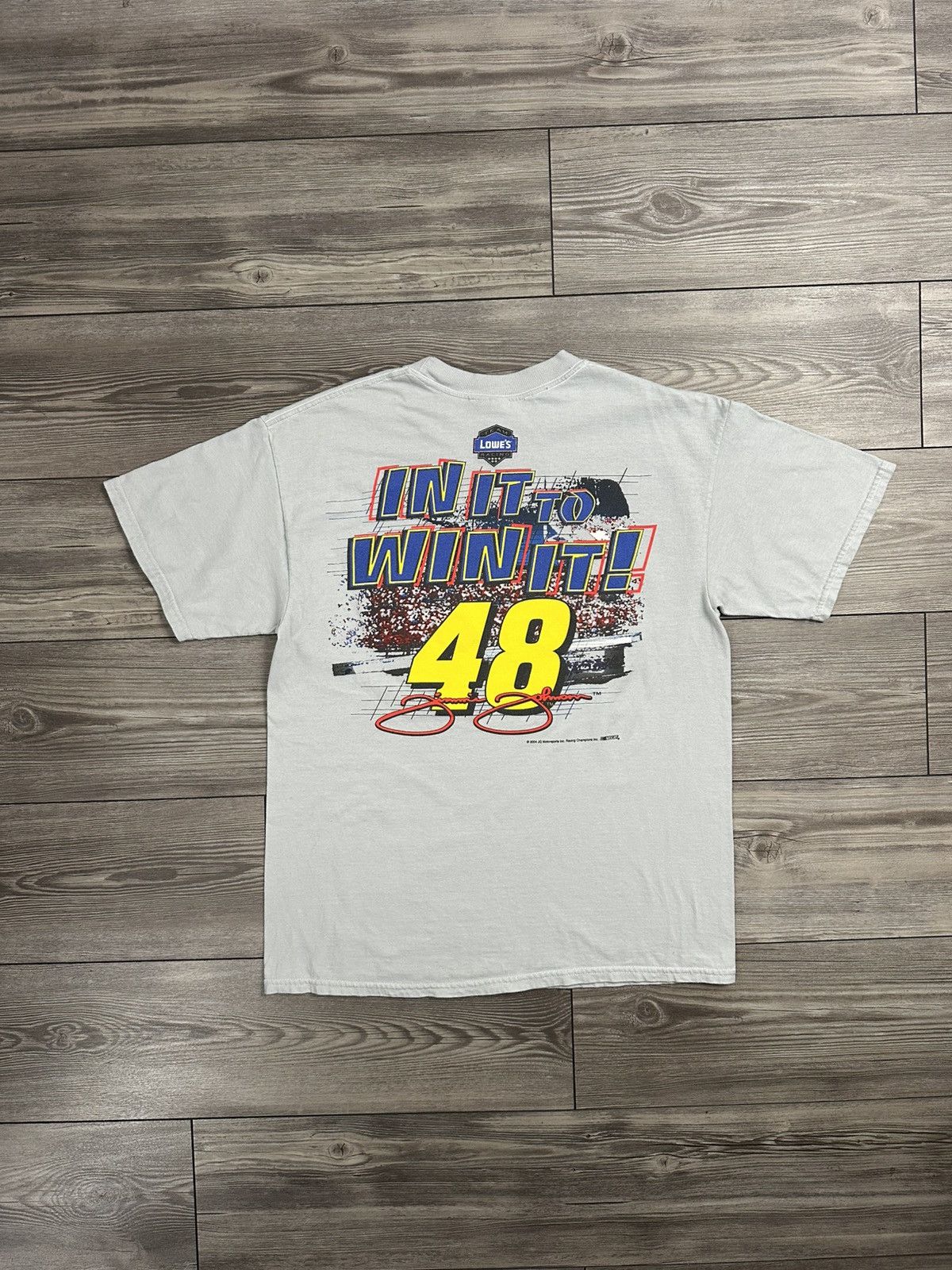 Chase Authentics × NASCAR Vintage Y2K Jimmie Johnson Nascar Lowes Racing T Shirt Size US L / EU 52-54 / 3 - 2 Thumbnail