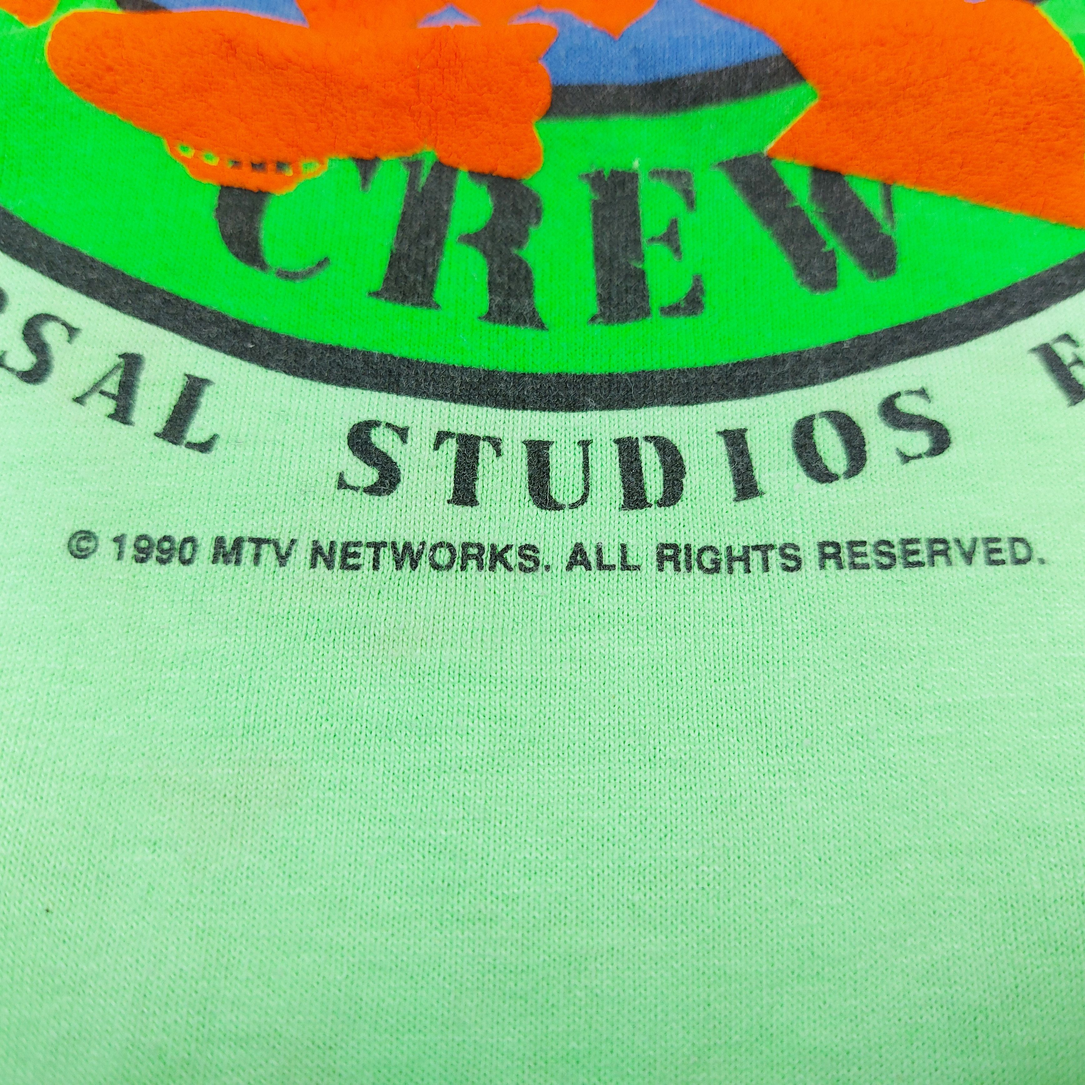 Nickelodeon Vintage 90s Property Of Nickelodeon Studios Crew 1990 TEE Size XL / US 12-14 / IT 48-50 - 3 Thumbnail
