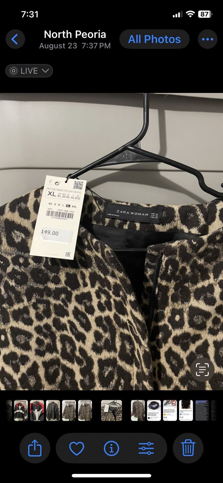 Zara Zara Coat Size XL / US 12-14 / IT 48-50 - 3 Thumbnail