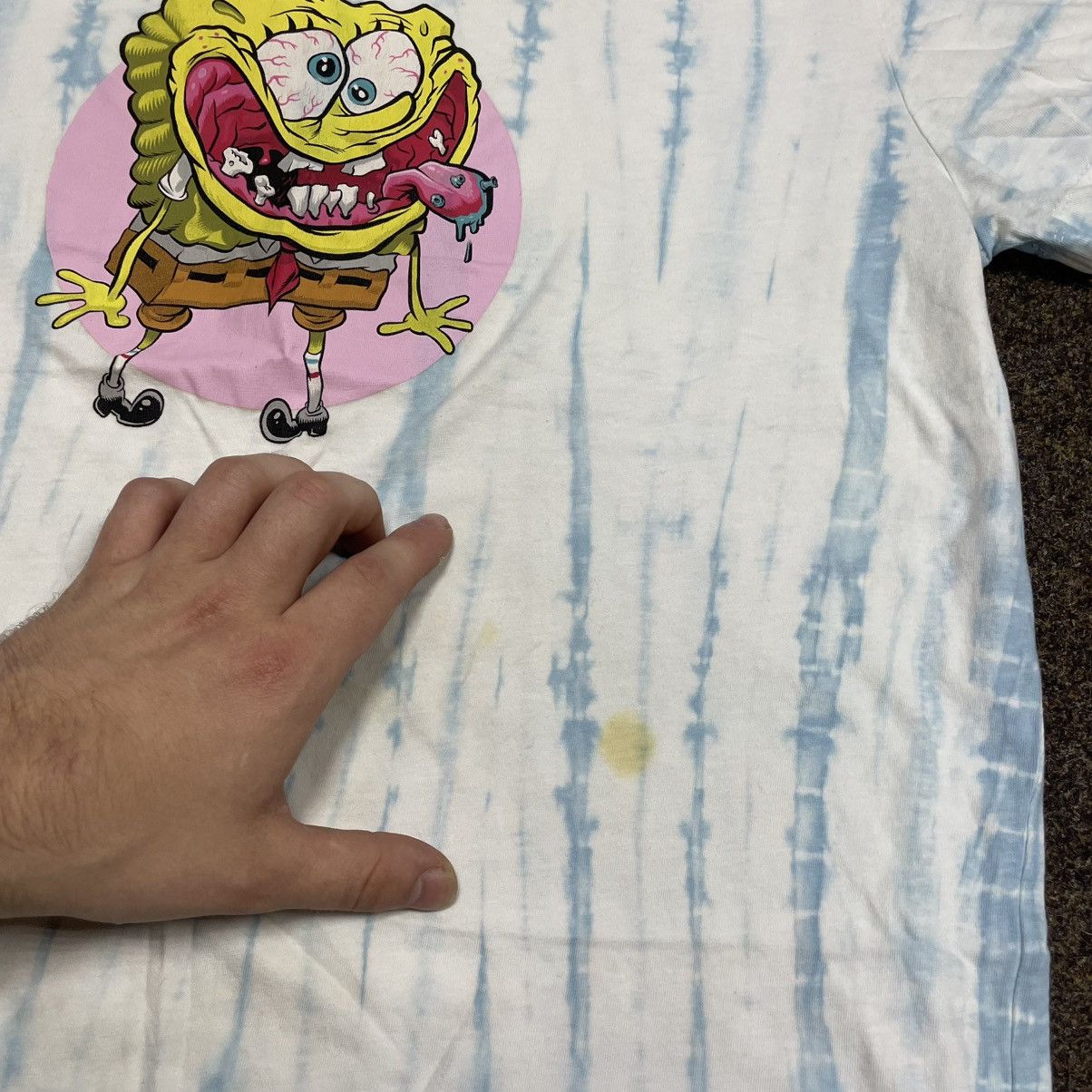 Vintage Vintage Y2K Sun Faded SpongeBob Graphic Tee Oversized Drip L Size US L / EU 52-54 / 3 - 6 Thumbnail