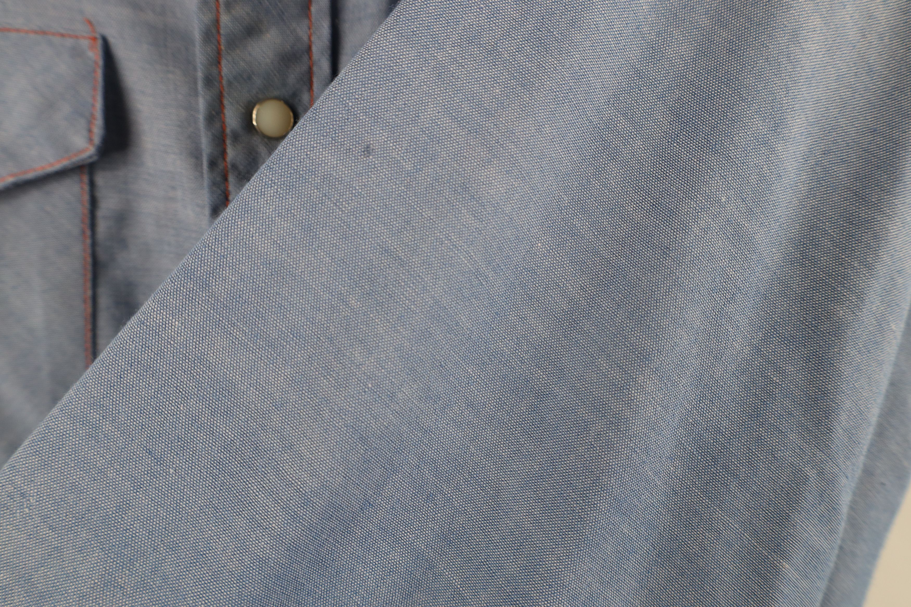 Vintage Vintage 60s 70s Big Mac Rodeo Snap Button Shirt Blue USA Size US XL / EU 56 / 4 - 6 Thumbnail