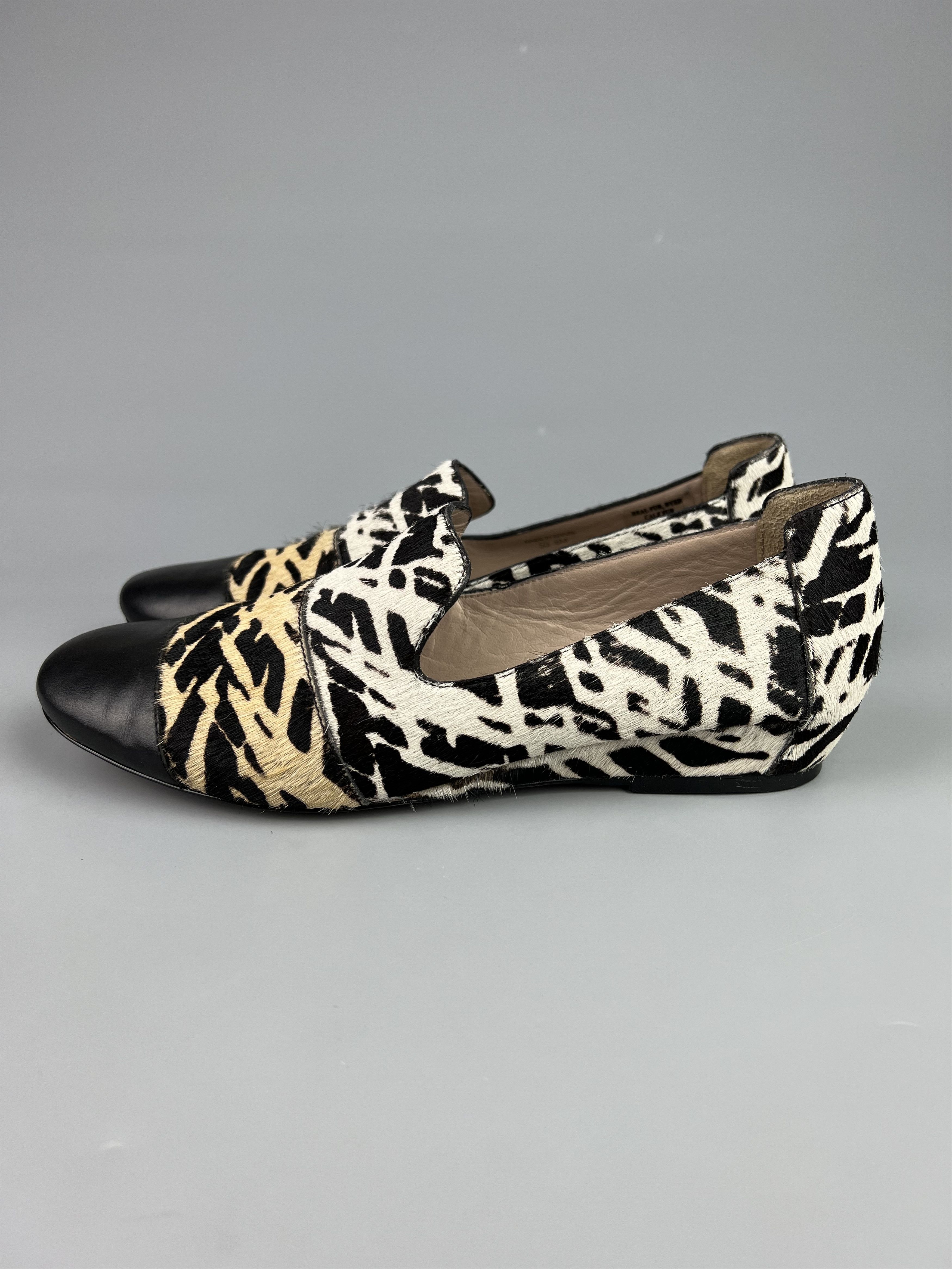 Derek Lam 10 Crosby Derek Lam 10 Crosby Leather Calf Hair Loafer Shoes Size US 8 Size US 8 / IT 38 - 2 Thumbnail