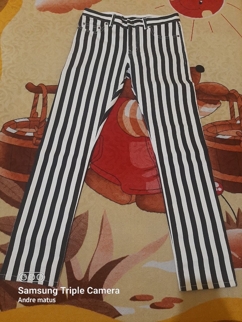 Saint Laurent Paris Saint Laurent Striped jeans Size US 29 - 1 Thumbnail
