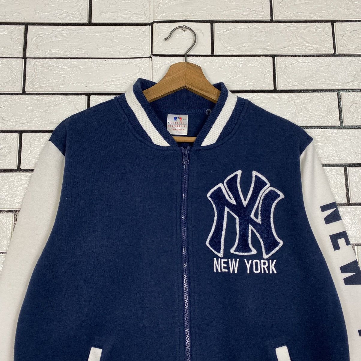 MLB 📌Vintage Bomber Jacket MLB New York NY Yankees Big Logo Size US L / EU 52-54 / 3 - 4 Thumbnail