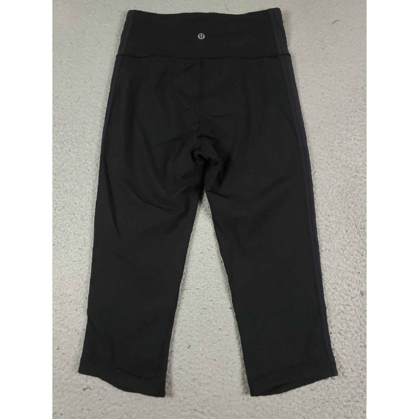Lululemon LULULEMON Cropped Leggings Womens Size 4 Black Stretch Activewear Athleisure Size 27" / US 4 / IT 40 - 5 Thumbnail
