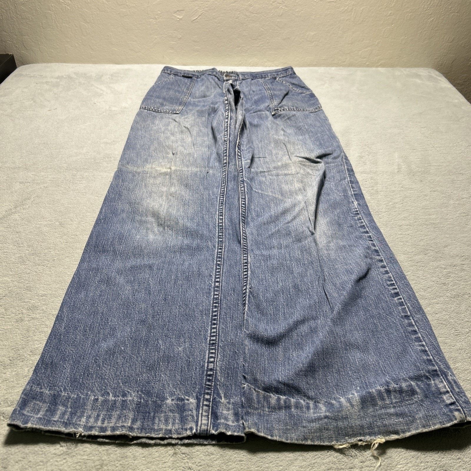 Wrangler VTG 80s Scovill Wrangler Bell Bottom Flare Jeans 14 30x31 Size 36" / US 14 / IT 50 - 1 Thumbnail