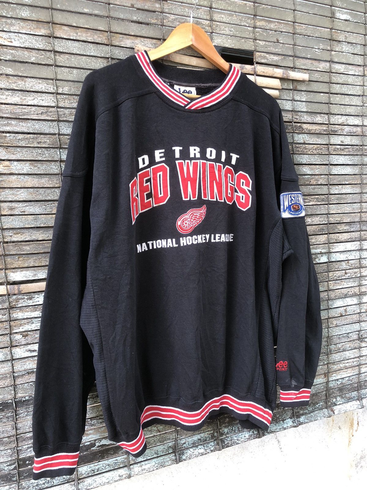 NHL 🔥Vintage🔥90s LEE NHL Detroit Red Wings Sweatshirts Size US XL / EU 56 / 4 - 3 Thumbnail
