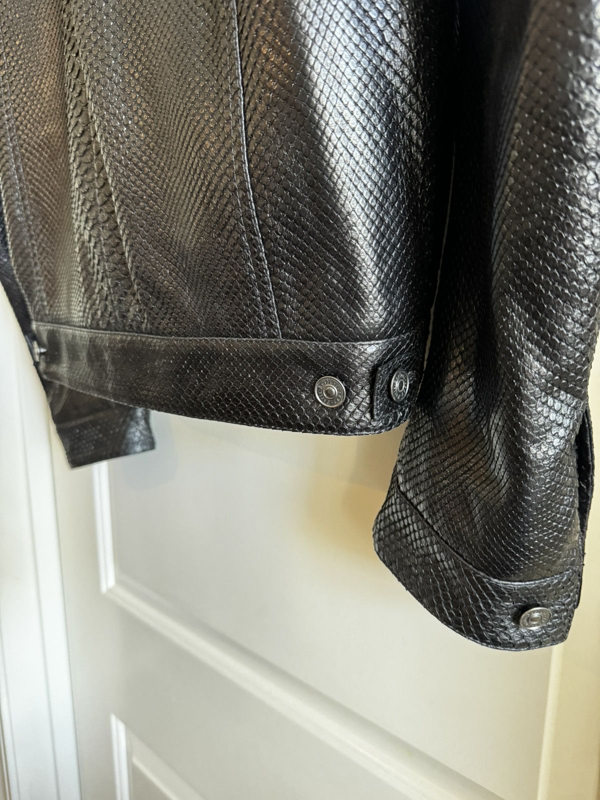 Berluti Berluti Haider Ackerman Runway Python Trucker Jacket Size US L / EU 52-54 / 3 - 8 Thumbnail
