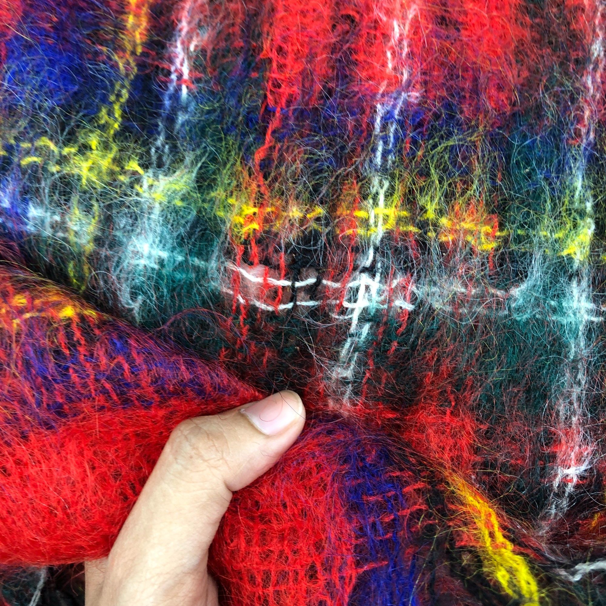 Japanese Brand Vintage Royal Scot Scarf Muffler Wool Mohair Plaid Scarves Size ONE SIZE - 7 Thumbnail