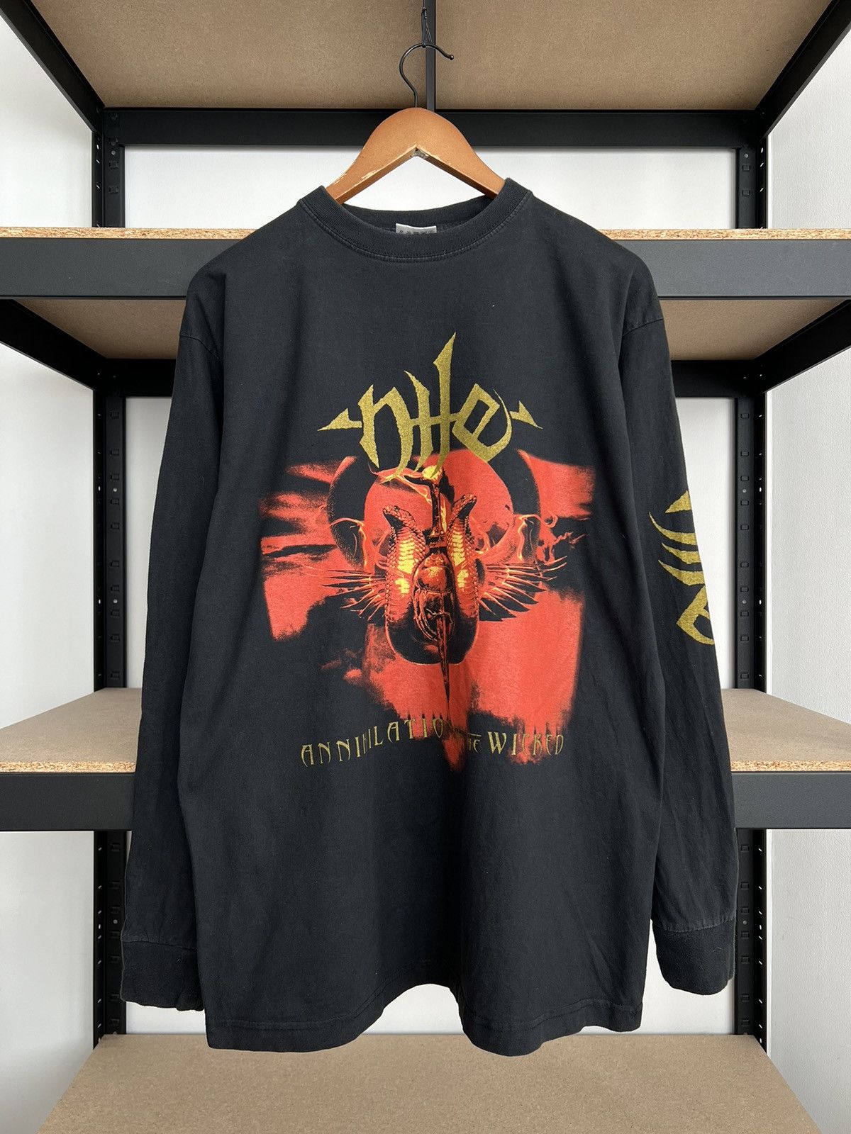 Band Tees Vintage 2006 Nile Annihilation of the Wicked Long Sleeve Size US XL / EU 56 / 4 - 3 Thumbnail