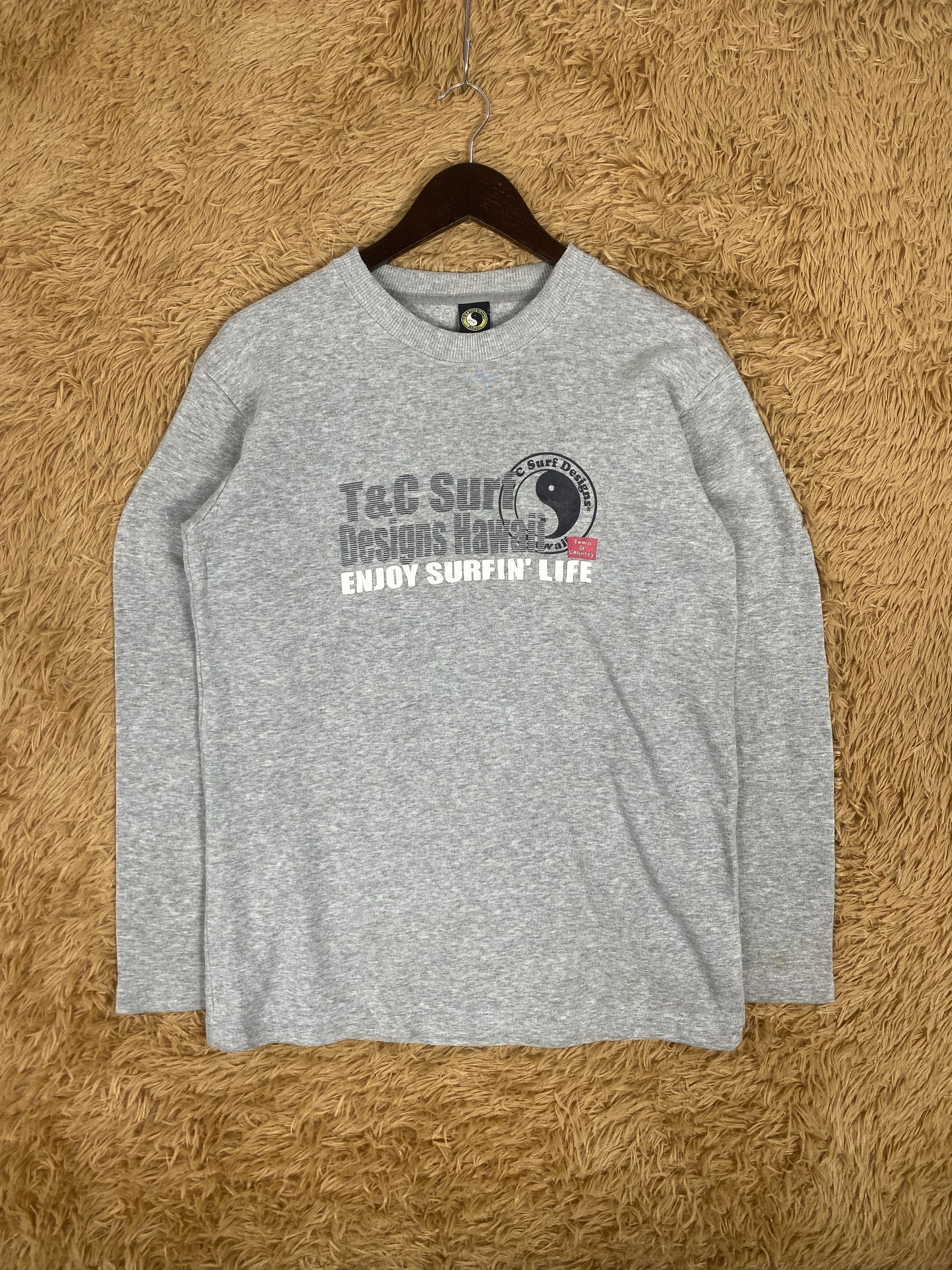 Japanese Brand Vintage T&C Surf Design Hawaii Sweatshirts PS0016 Size US S / EU 44-46 / 1 - 1 Thumbnail