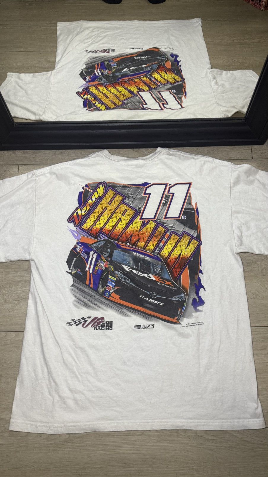NASCAR Vintage / Y2K NASCAR Denny Hamlin Shirt Size US XL / EU 56 / 4 - 3 Thumbnail