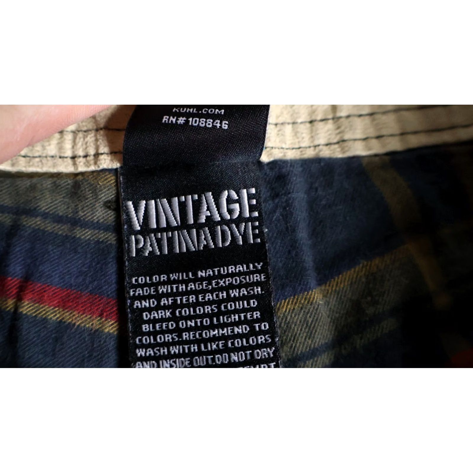 Vintage Kuhl Hot Rydr Flannel Lined Pants Men 28 x 31 Olive Green Vintage Patina Dye Chino Straight Zip Fly Stretch Casual Outdoors Size US 29 - 4 Thumbnail