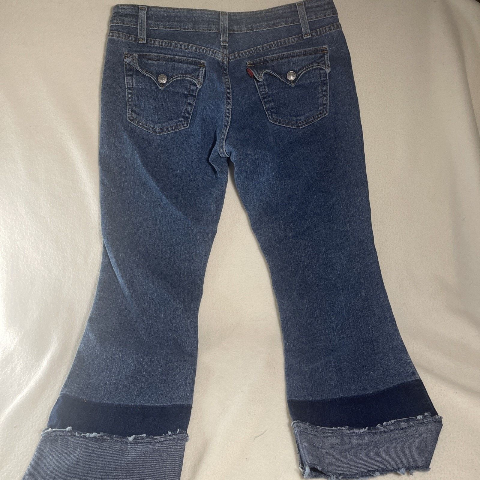 Levi's Levis 515 Capri Jeans Women's 12 M Blue Stretch Denim Size 34" / US 12 / IT 48 - 4 Thumbnail