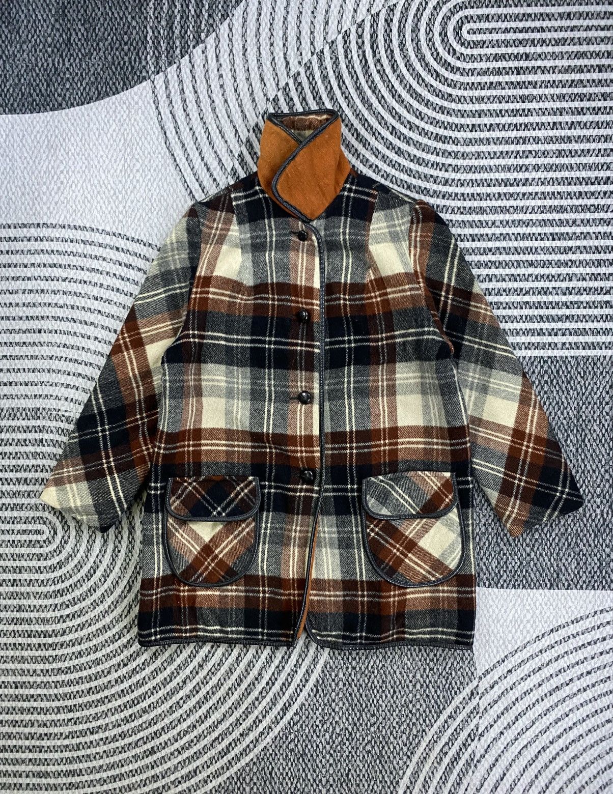 Original Penguin Vintage Penguin Fashion Plaid Flannel Wool Jacket Size US L / EU 52-54 / 3 - 5 Thumbnail