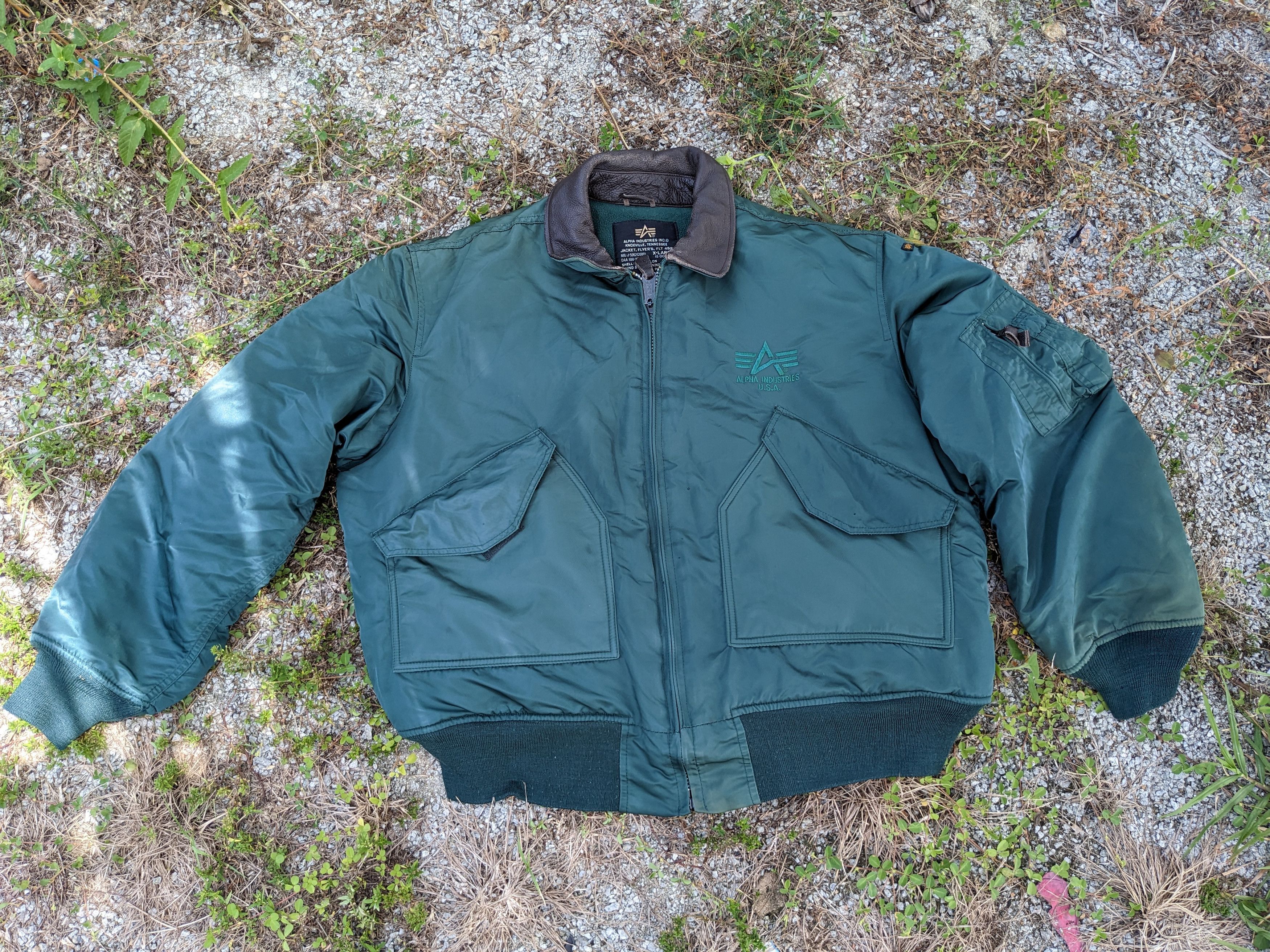 Alpha Industries Vintage Alpha Industries Bomber Jacket MA-1 Size US XL / EU 56 / 4 - 2 Thumbnail