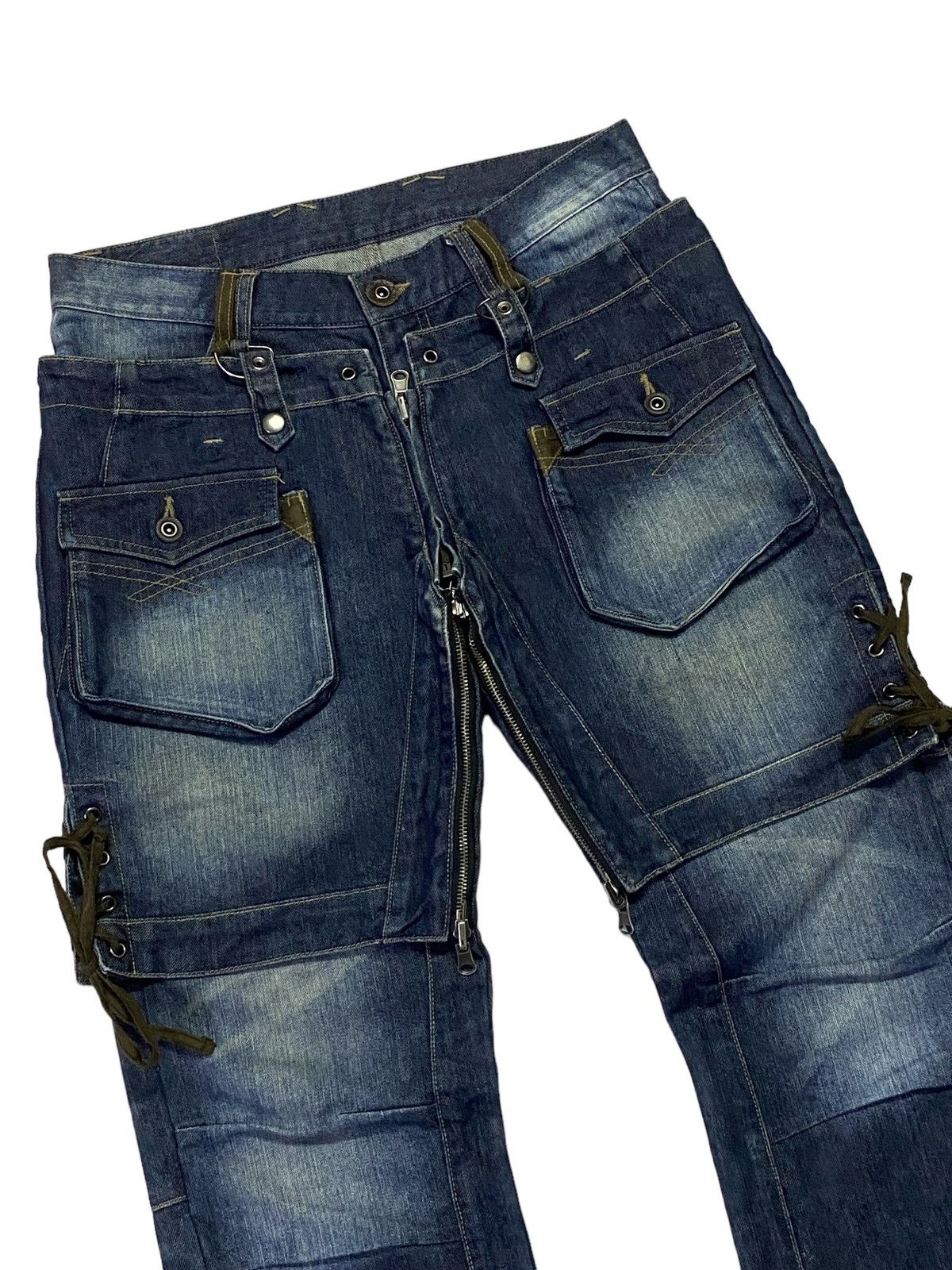 Japanese Brand × PPFM Hot‼️PPFM Double Thighs Can Be Turned Backwards Denim Size US 32 / EU 48 - 18 Thumbnail