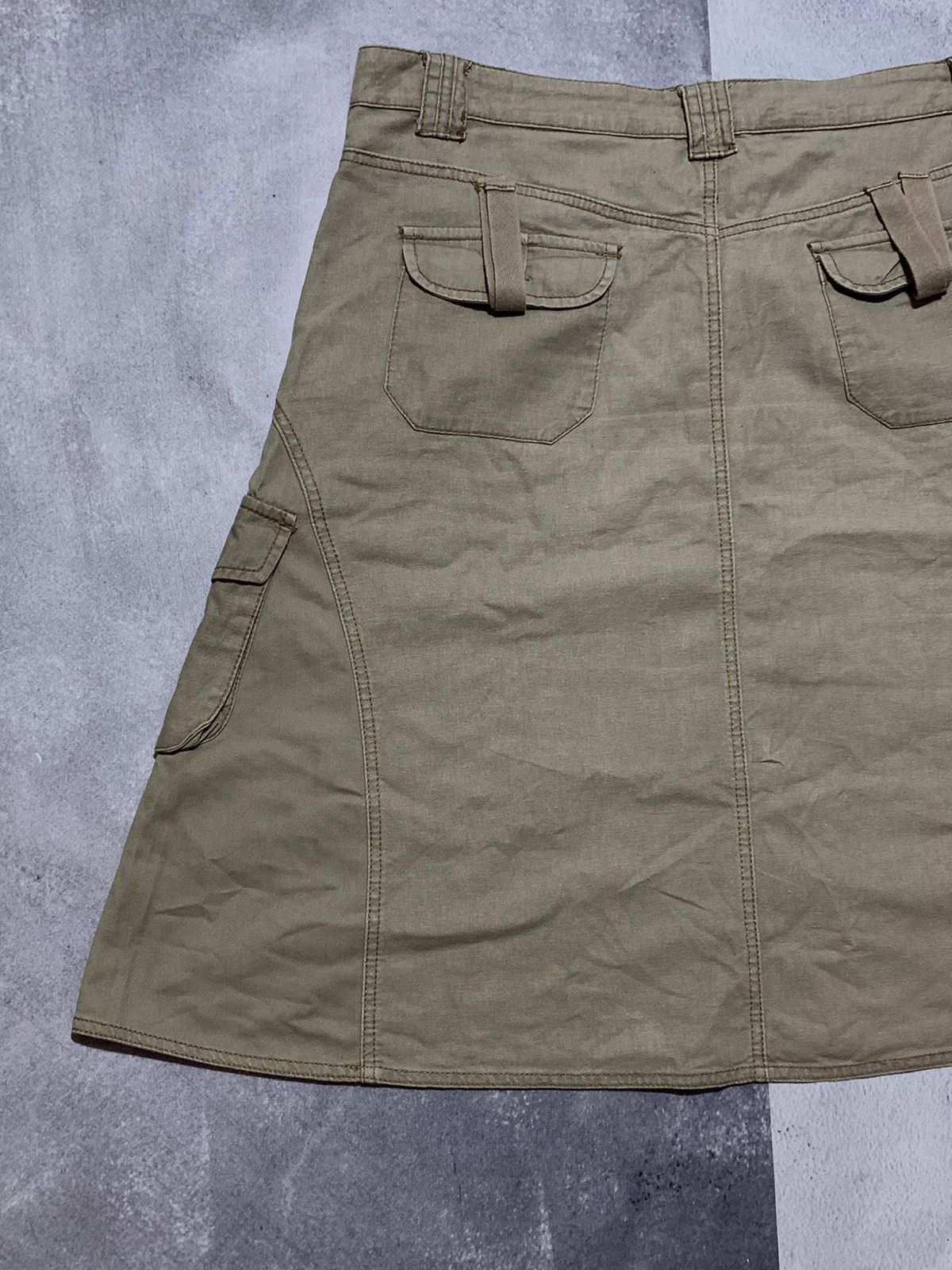 Japanese Brand × Vintage Vintage Y2K wide Cargo skirt Japanese style size 35 Size 35" - 7 Thumbnail