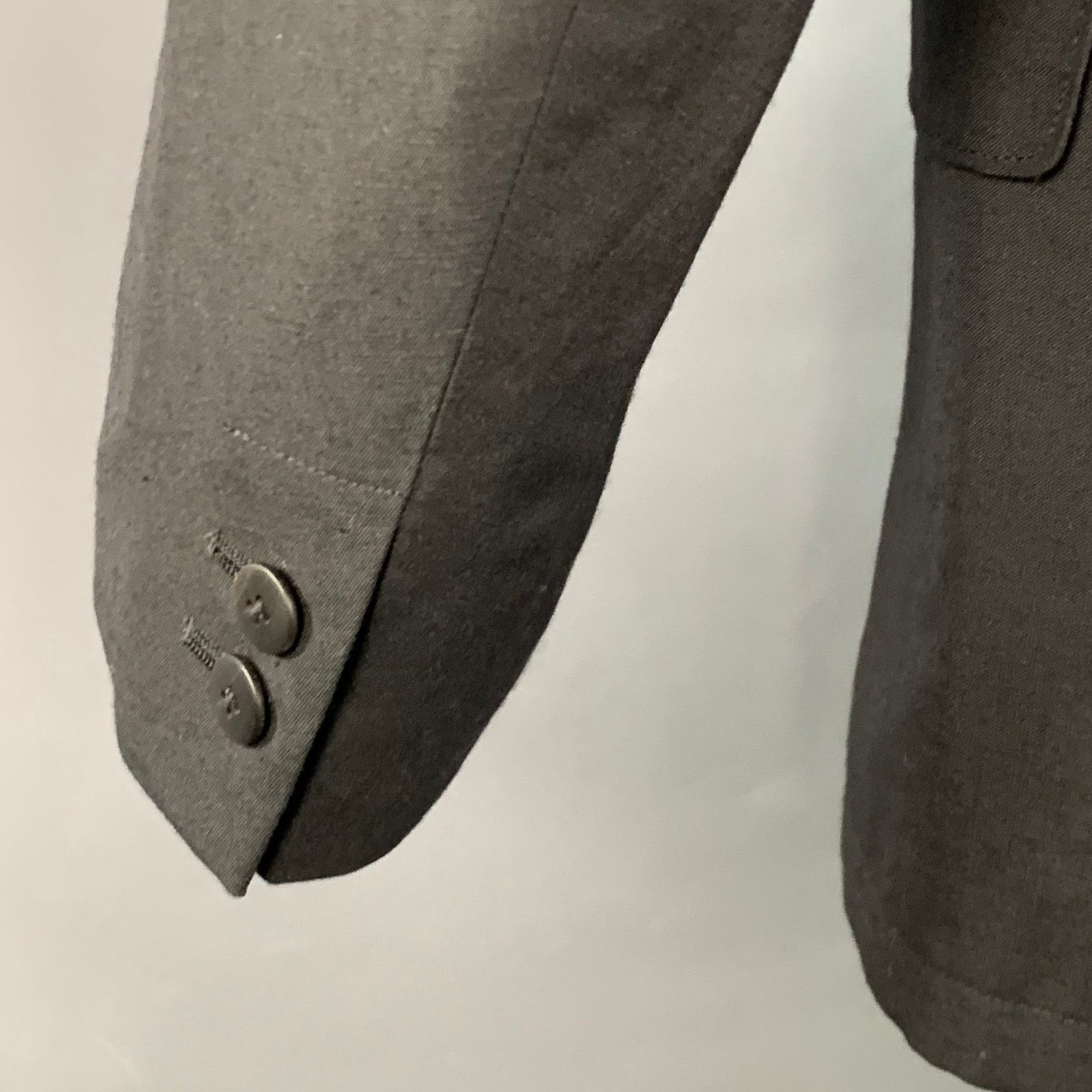 Visvim Size L Yardbird Black Wool Linen Notch Lapel Sport Coat Size 42R - 4 Thumbnail