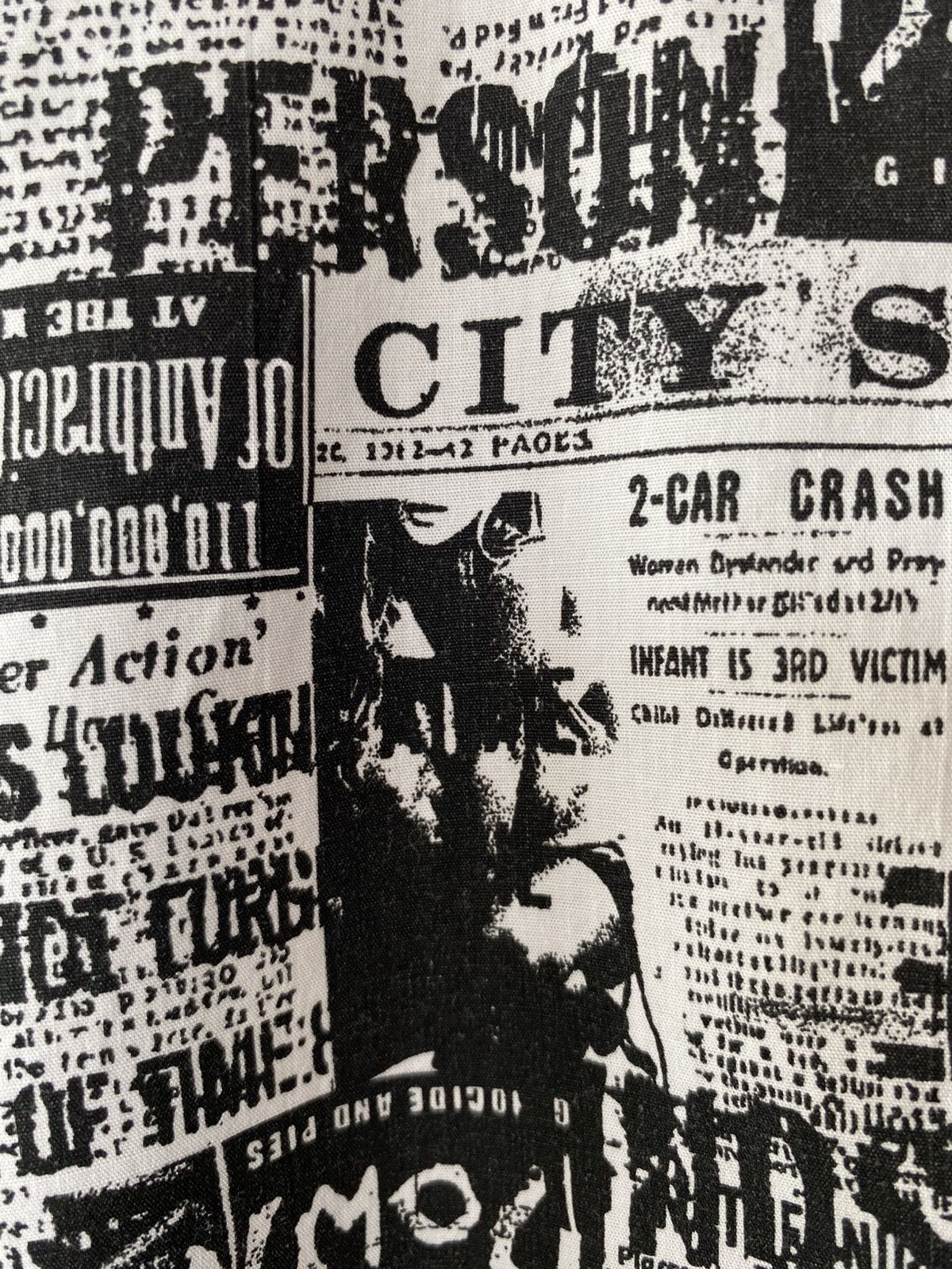 Vintage Vintage Seditionaries Punk Newspaper Sexy Print Button Up Shirt Long Sleeve Size US M / EU 48-50 / 2 - 4 Thumbnail