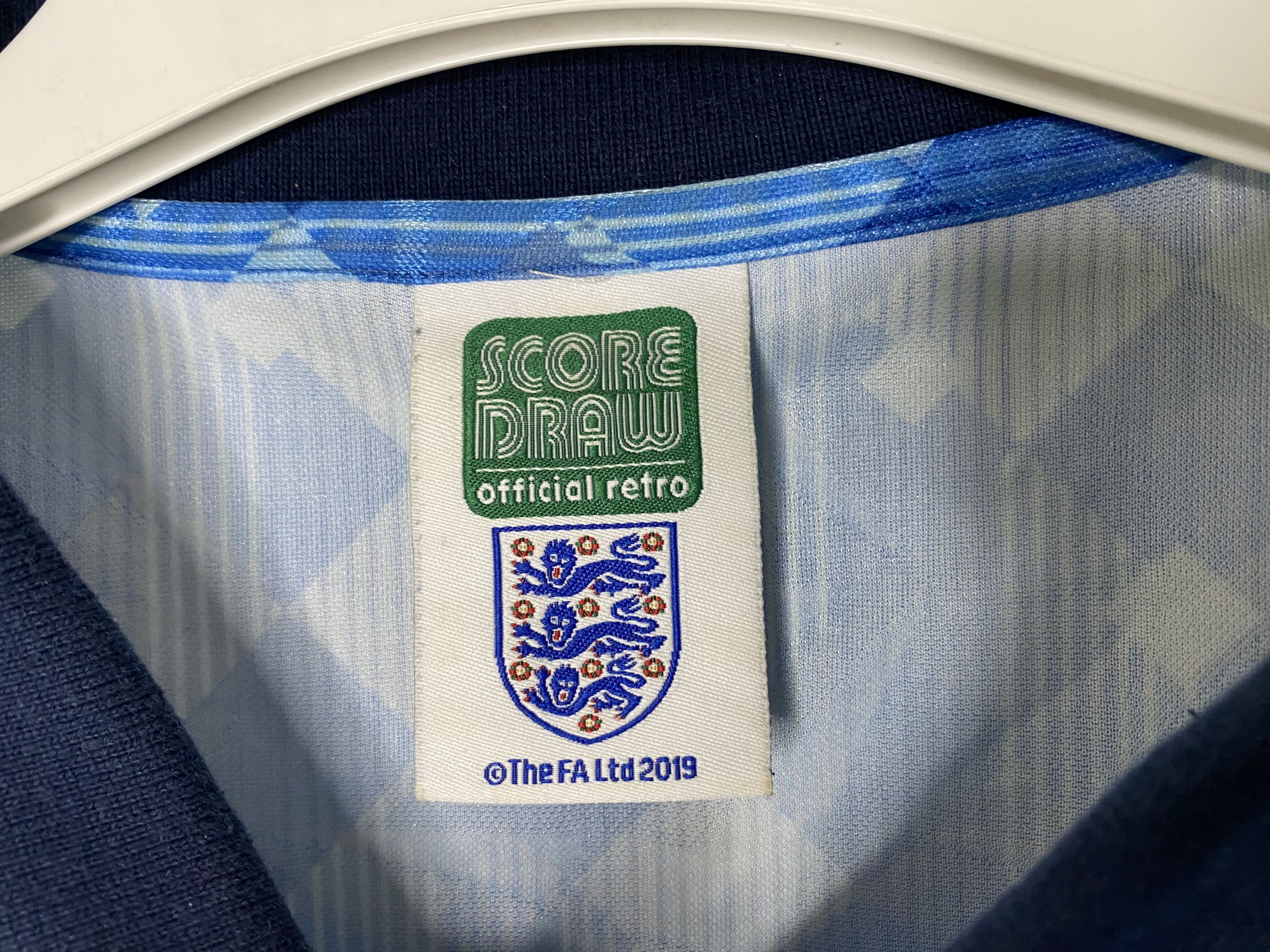 Vintage ENGLAND 1990 1992 THIRD RETRO FOOTBALL SHIRT SOCCER JERSEY Size US L / EU 52-54 / 3 - 5 Thumbnail