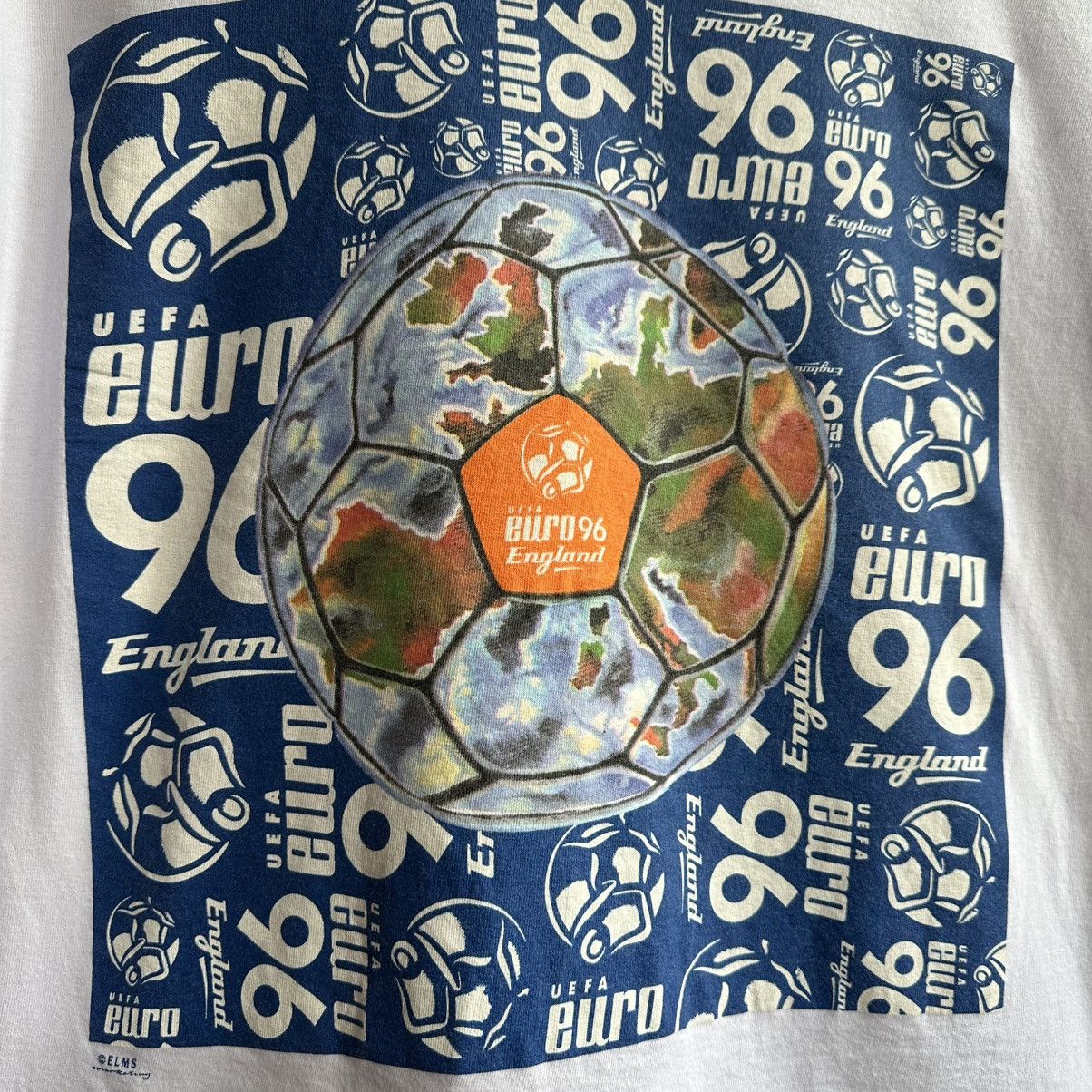Vintage VINTAGE 1994 UEFA EURO 96 ENGLAND PROMO TEE Size US L / EU 52-54 / 3 - 3 Thumbnail