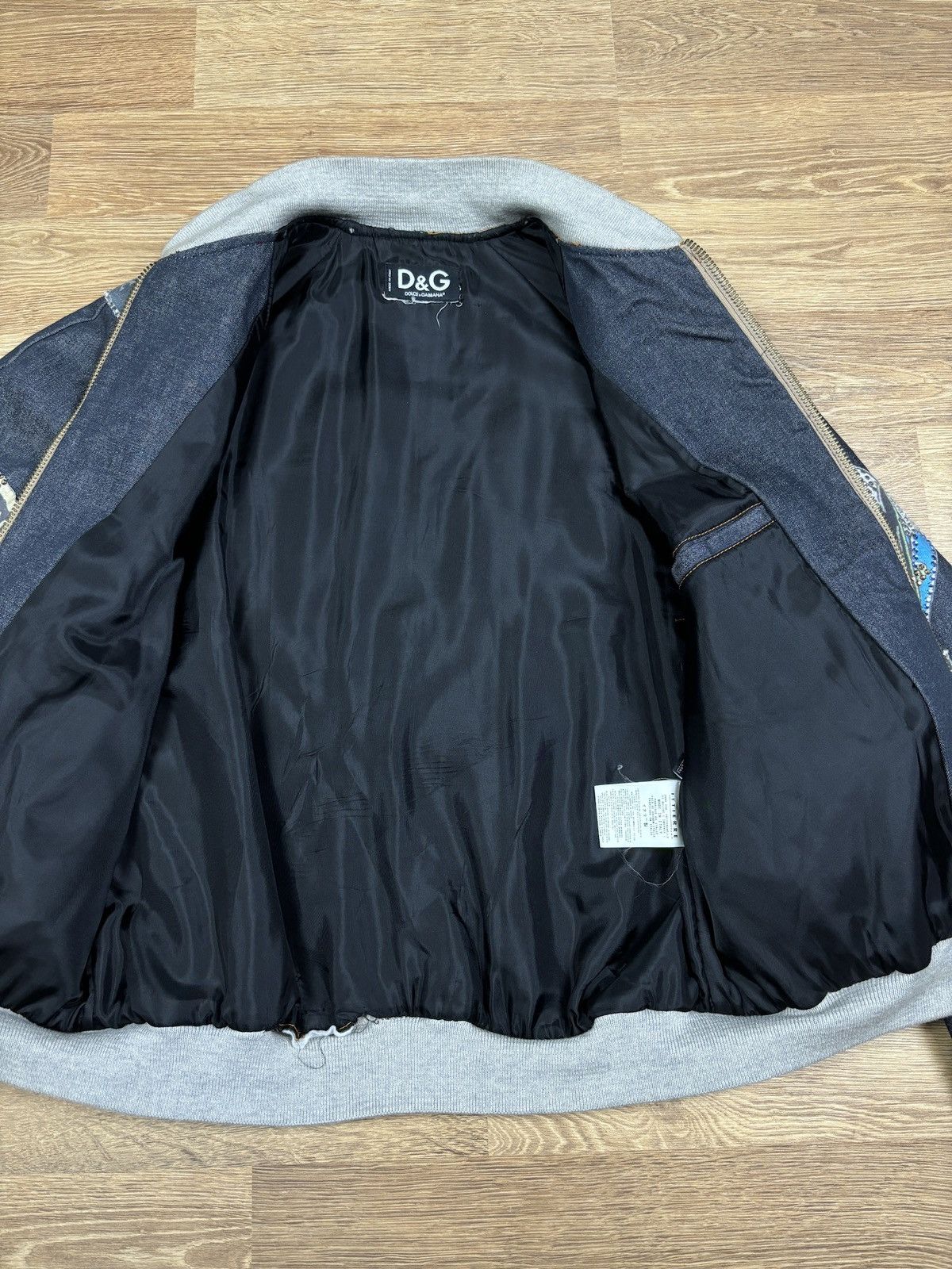 Dolce & Gabbana FW2003 Dolce & Gabbana Rhinestone Patchwork Bomber Jacket Size US S / EU 44-46 / 1 - 7 Thumbnail