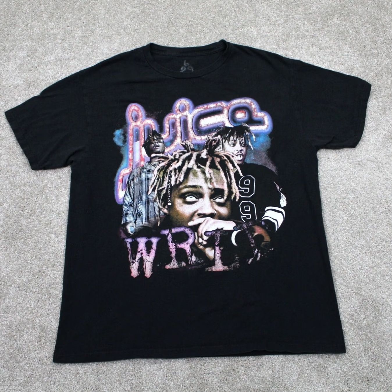 Vintage Juice Wrld 999 Shirt Mens Large Black Graphic 100% Cotton Short Sleeve Pullover Size US L / EU 52-54 / 3 - 2 Thumbnail