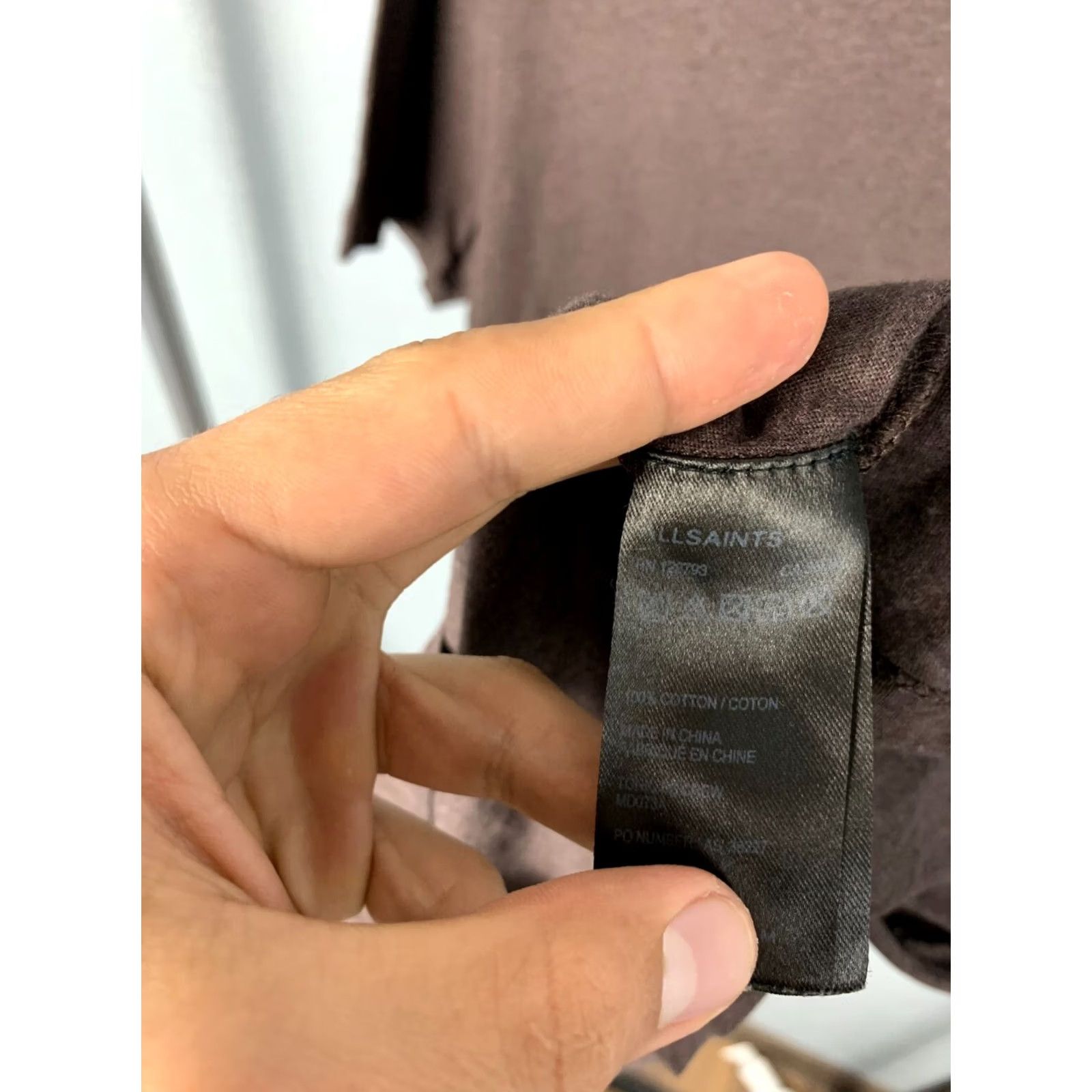 Allsaints AllSaints Mens T-Shirt Crew Neck SS T-Shirt Tee Size M Brown Shirt Mens Size US M / EU 48-50 / 2 - 4 Thumbnail