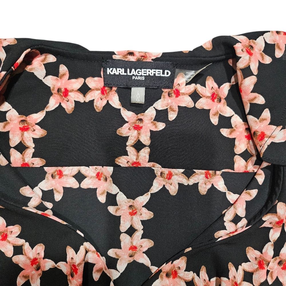 Karl Lagerfeld Karl Lagerfeld Sleeveless Button Up Drop Waist Blouse Large Size L / US 10 / IT 46 - 7 Thumbnail