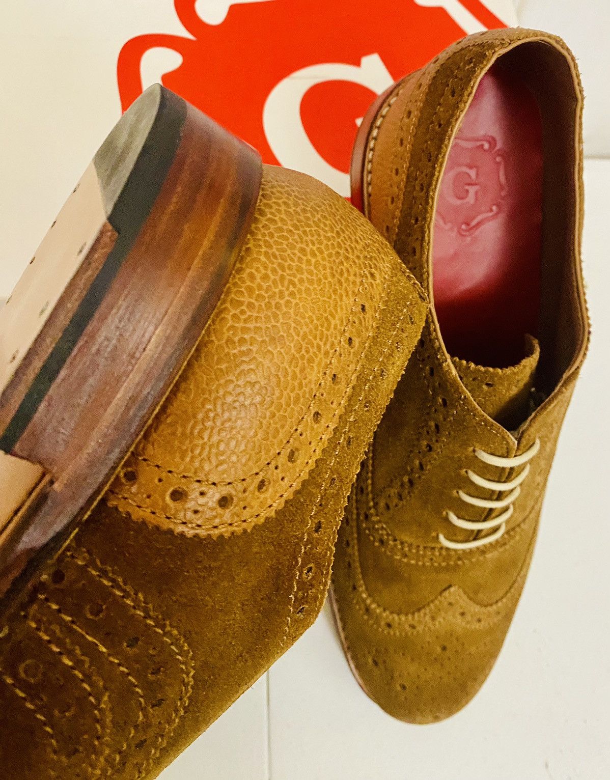 Grenson GRENSON 5033 Stanley Brown Suede Leather Brogue 13 New Size US 13 / EU 46 - 8 Thumbnail