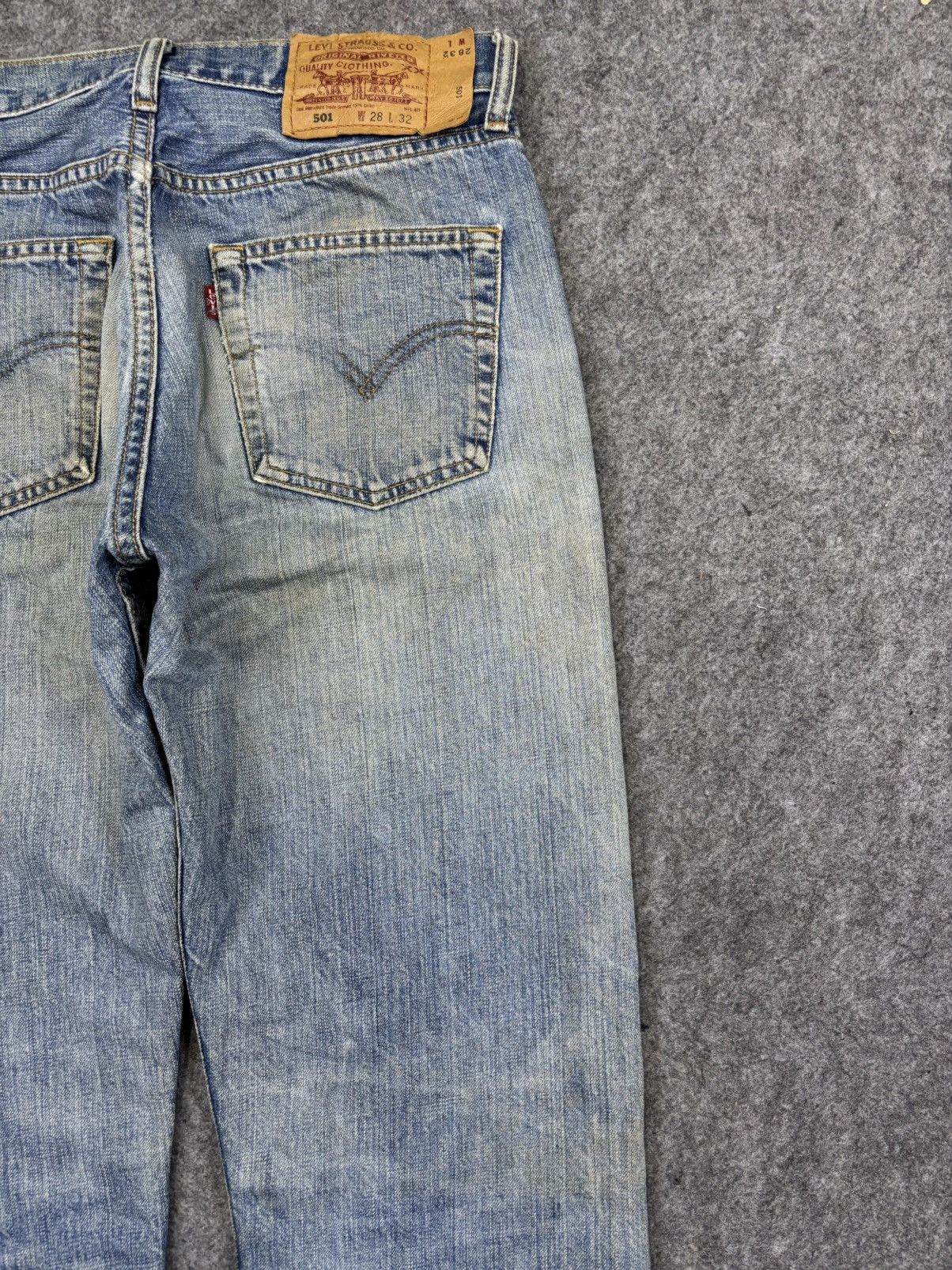 Levi's 💥Thrashed💥Vintage Levis 501 Crazy Rework Denim F823 Size US 28 / EU 44 - 14 Thumbnail