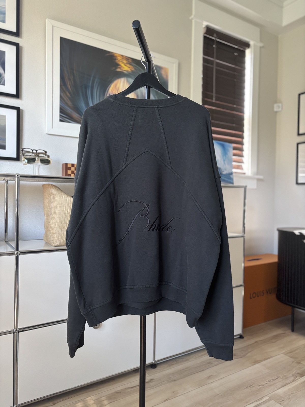Rhude RHUDE THICK SCRIPT LOGO CREWNECK Size US L / EU 52-54 / 3 - 1 Thumbnail
