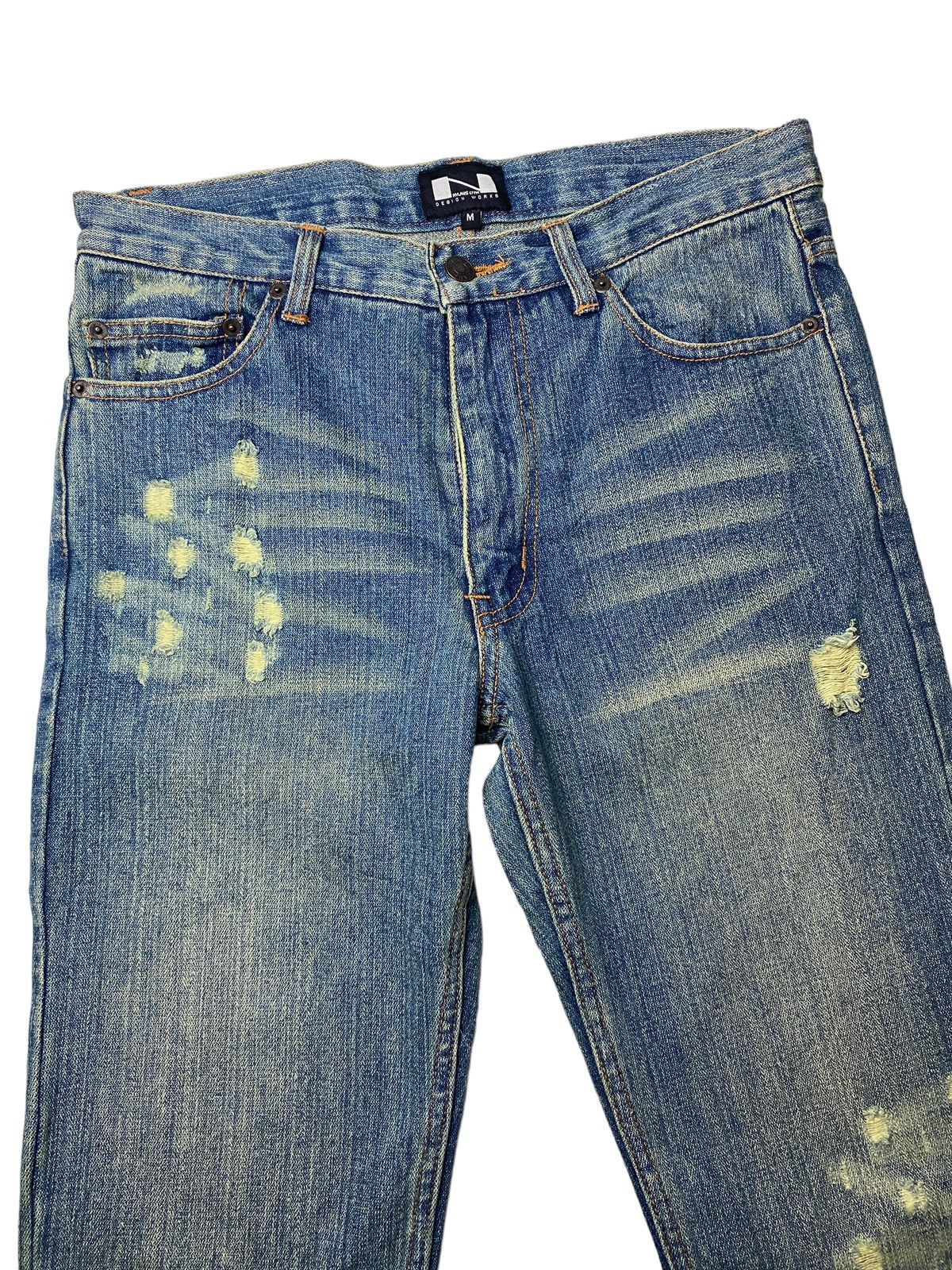 If Six Was Nine 2000's Nylaus Mudwash Sewn Bootcut Jeans Size US 31 - 2 Thumbnail