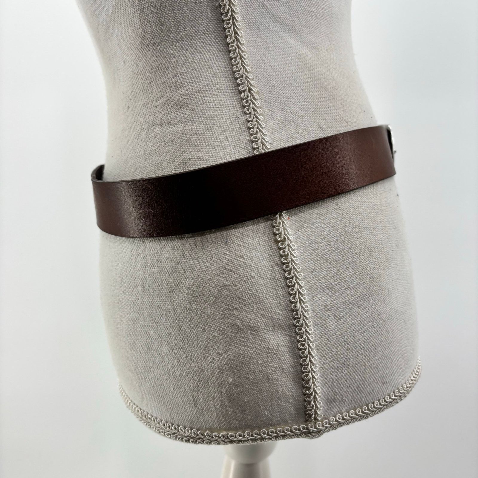 H&M H&M Brown Size Small Leather Belt Unisex Women Men Casual Size 32 - 5 Thumbnail