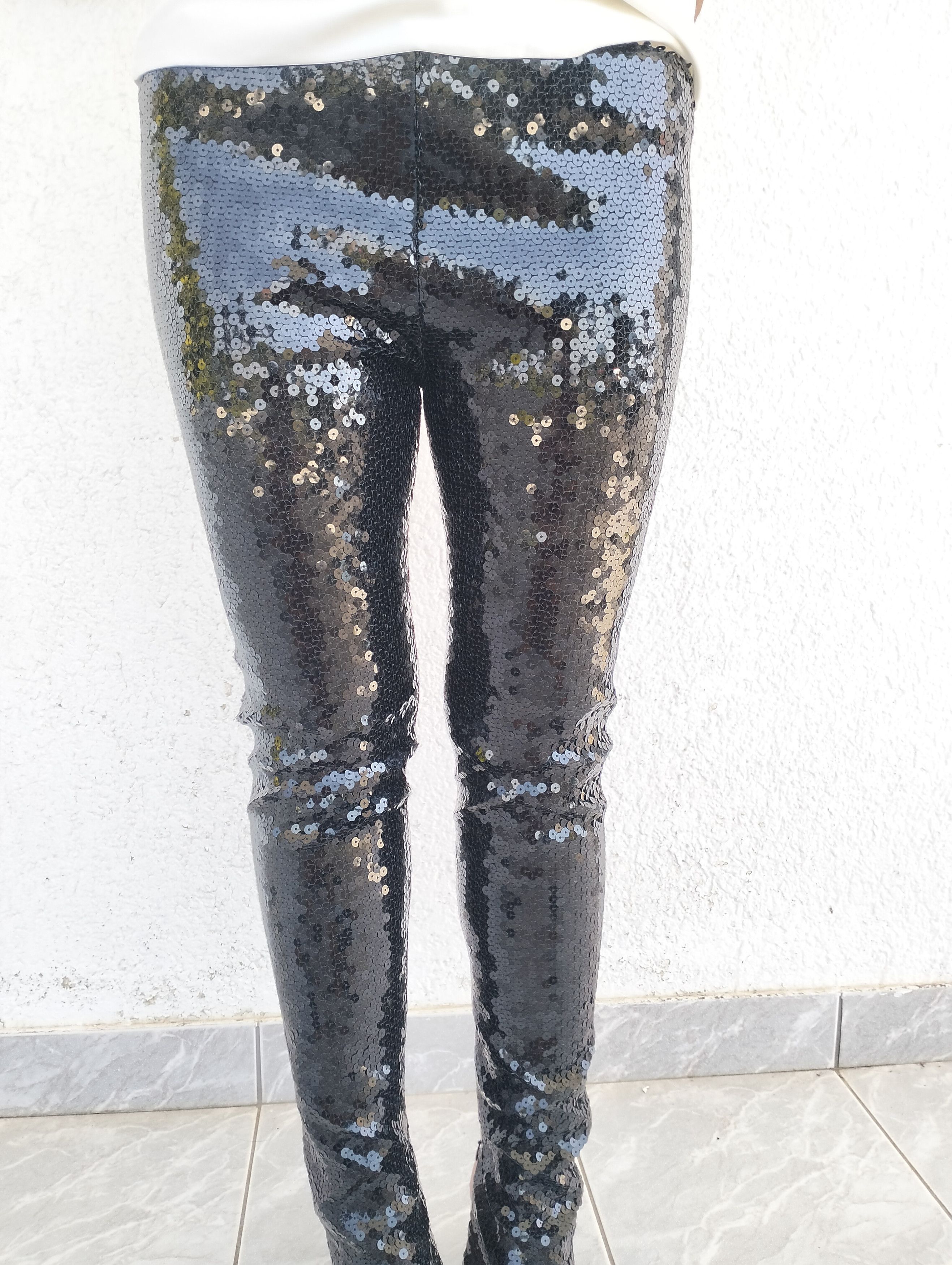 Jean Paul Gaultier Sequin trousers with ankle zippers Size 28" / US 6 / IT 42 - 12 Thumbnail