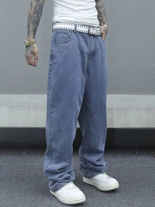 Jean × Vintage Baggy skate Y2K Street denim pants jeans Size US 36 / EU 52 - 2 Thumbnail