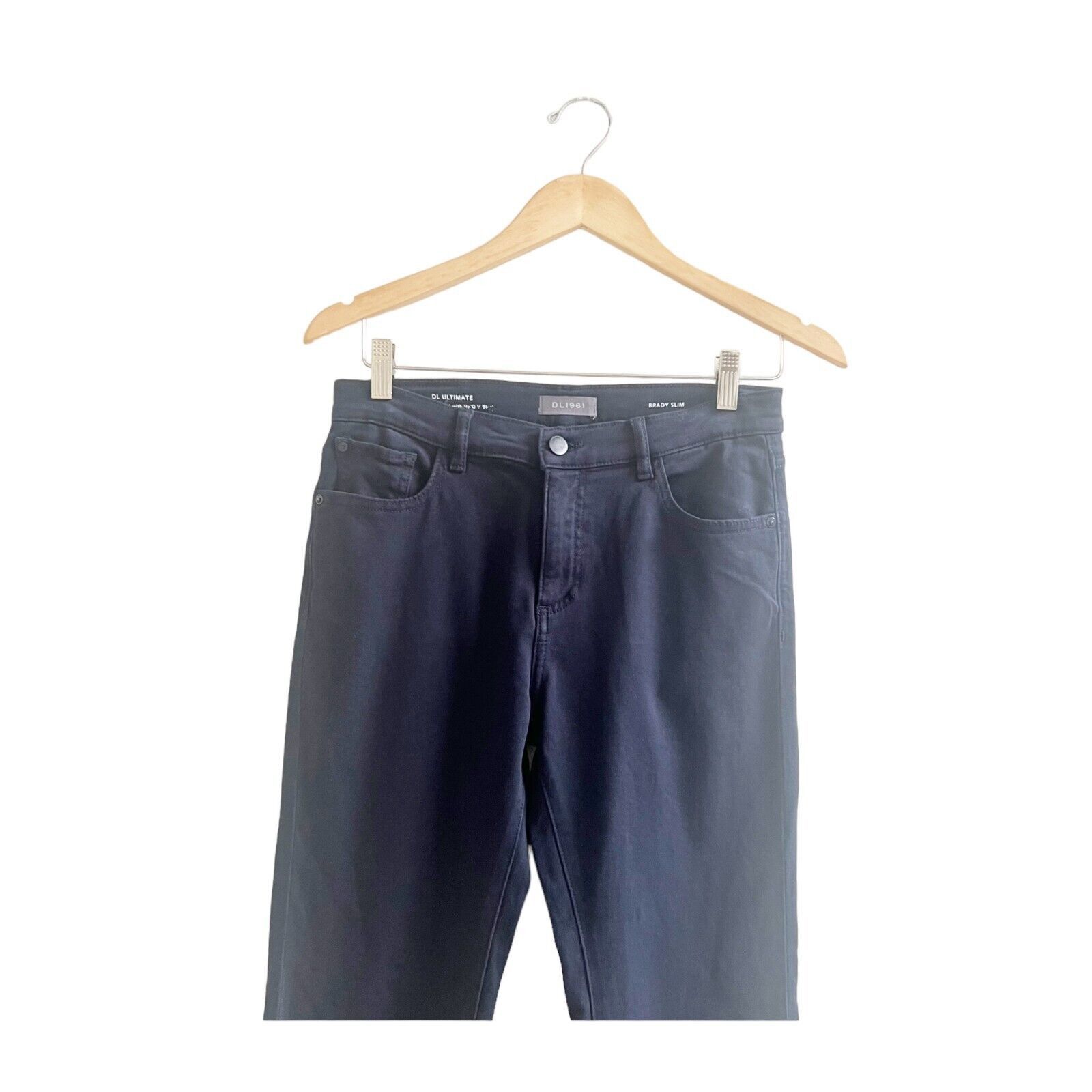DL1961 DL1961 Womens Black Dark Sapphire Brady Slim Casual Jeans 16 Size 38" / US 16 / IT 52 - 3 Thumbnail