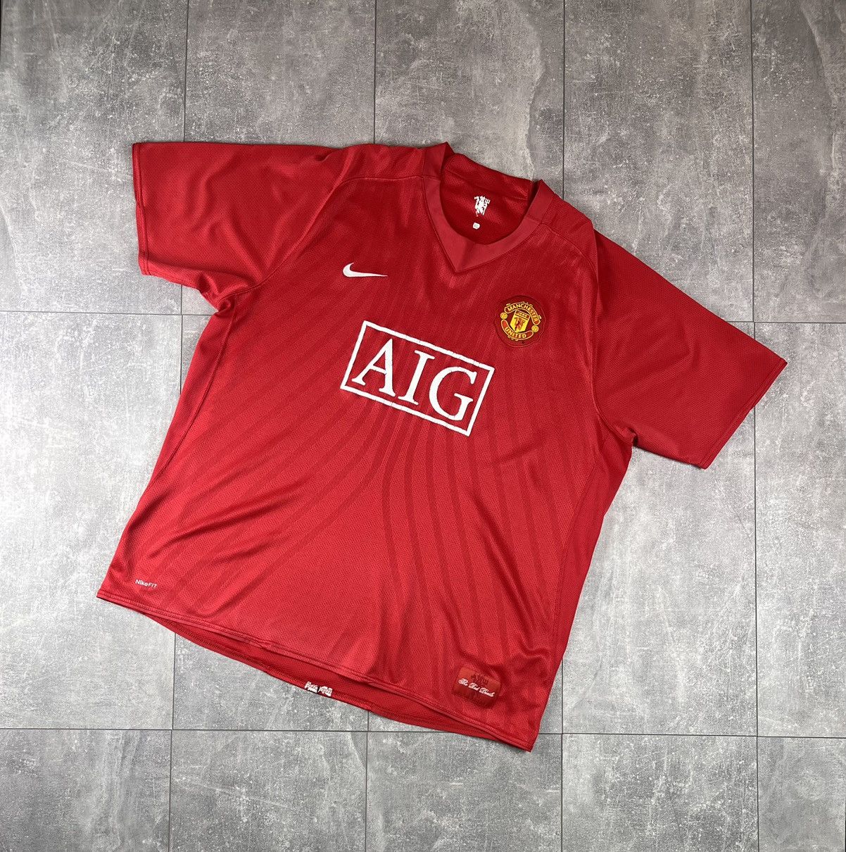 Nike Nike Manchester United 2007/09 Home Soccer Football Jersey Size US XXL / EU 58 / 5 - 1 Thumbnail