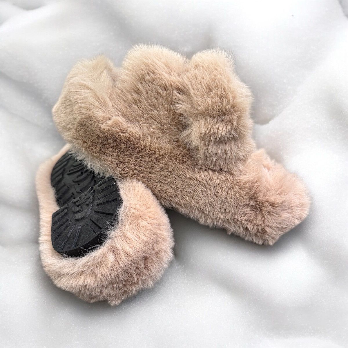 NBDN Nobrandedon Pantofole Platform in pelliccia sintetica Size US 6.5 / IT 36.5 - 1 Thumbnail