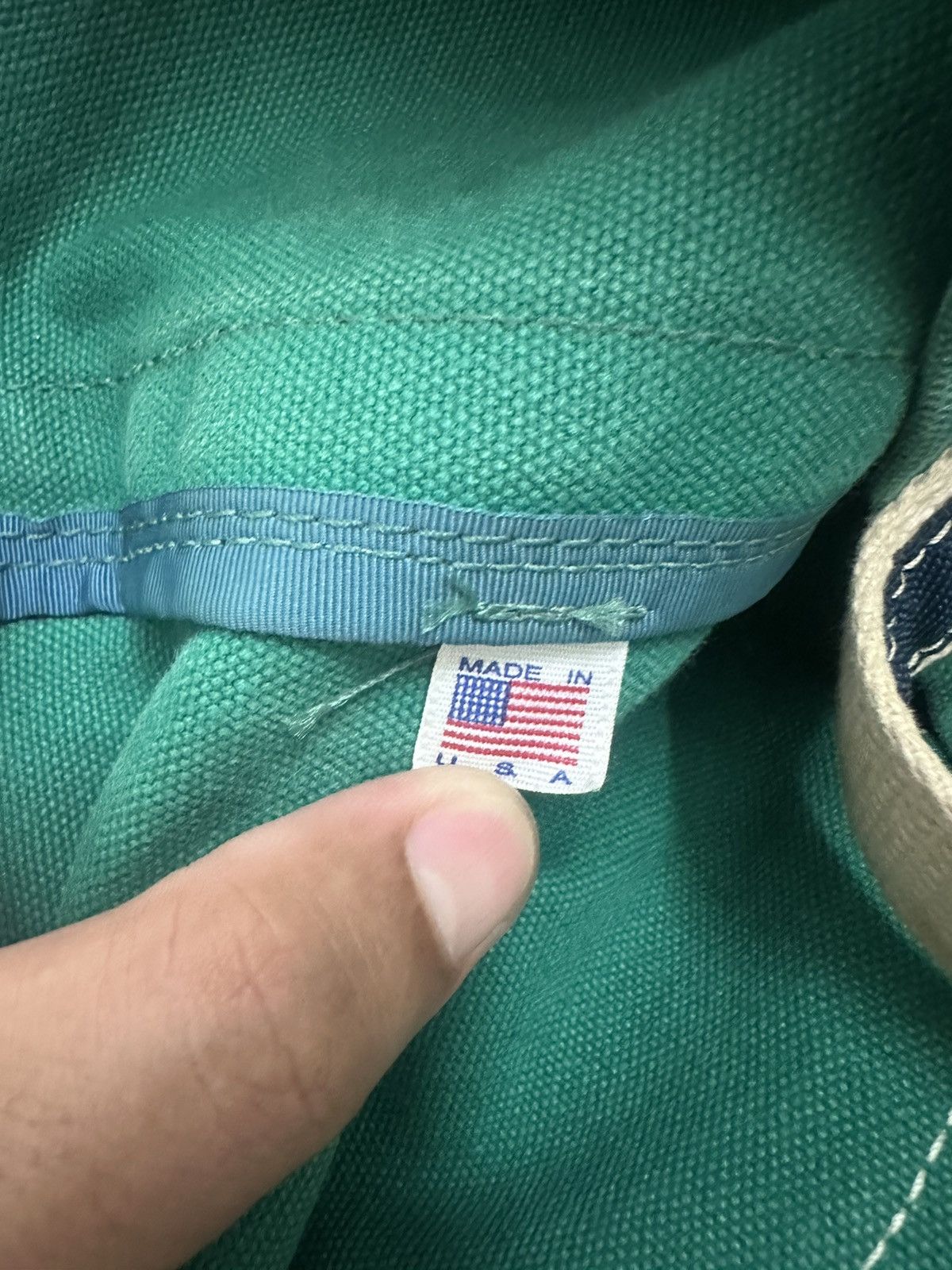 L.L. Bean VINTAGE 80s PARROTT CANVAS USA DUCK CANVAS RARE BAG Size ONE SIZE - 7 Thumbnail