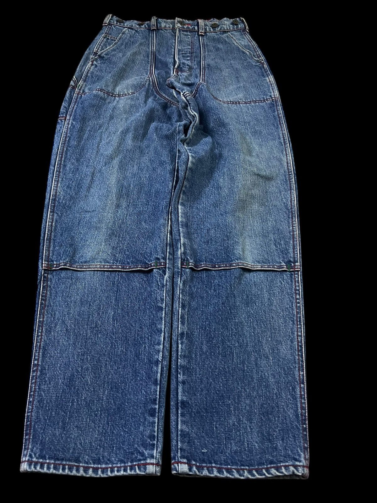 Casey Casey × Vintage × Wrangler 💥Baggy💥Vintage 80’s Casey Jones CJO X Wrangler Very Rare Size US 28 / EU 44 - 1 Thumbnail