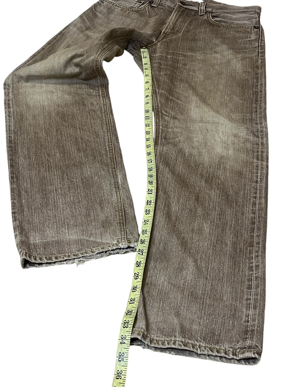 Edwin SICK🔥VINTAGE EDWIN 505V DISTRESSED REDLINE SELVEDGE JEANS Size US 32 / EU 48 - 17 Thumbnail